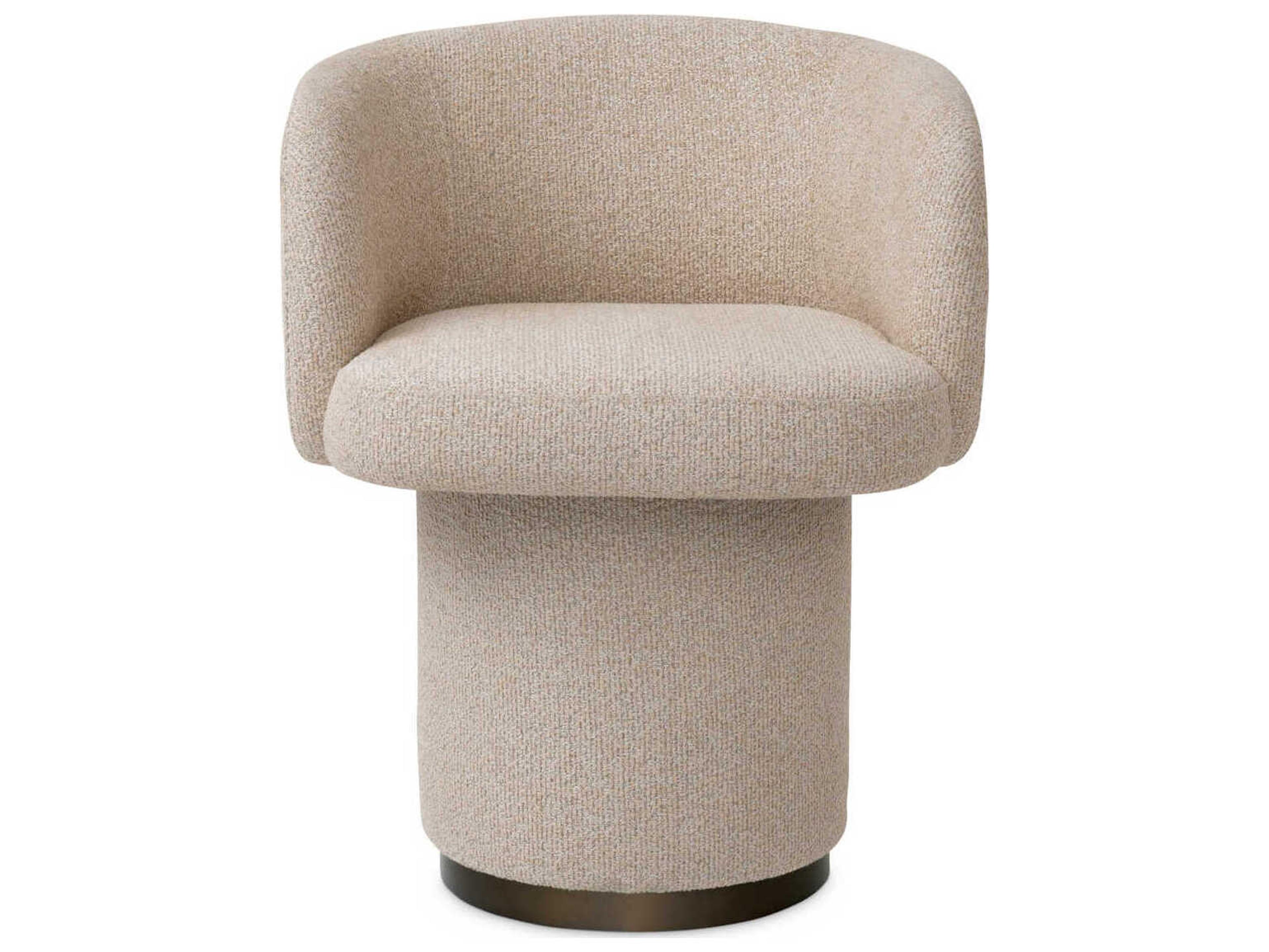 Eichholtz Marly Beige Upholstered Arm Dining Chair