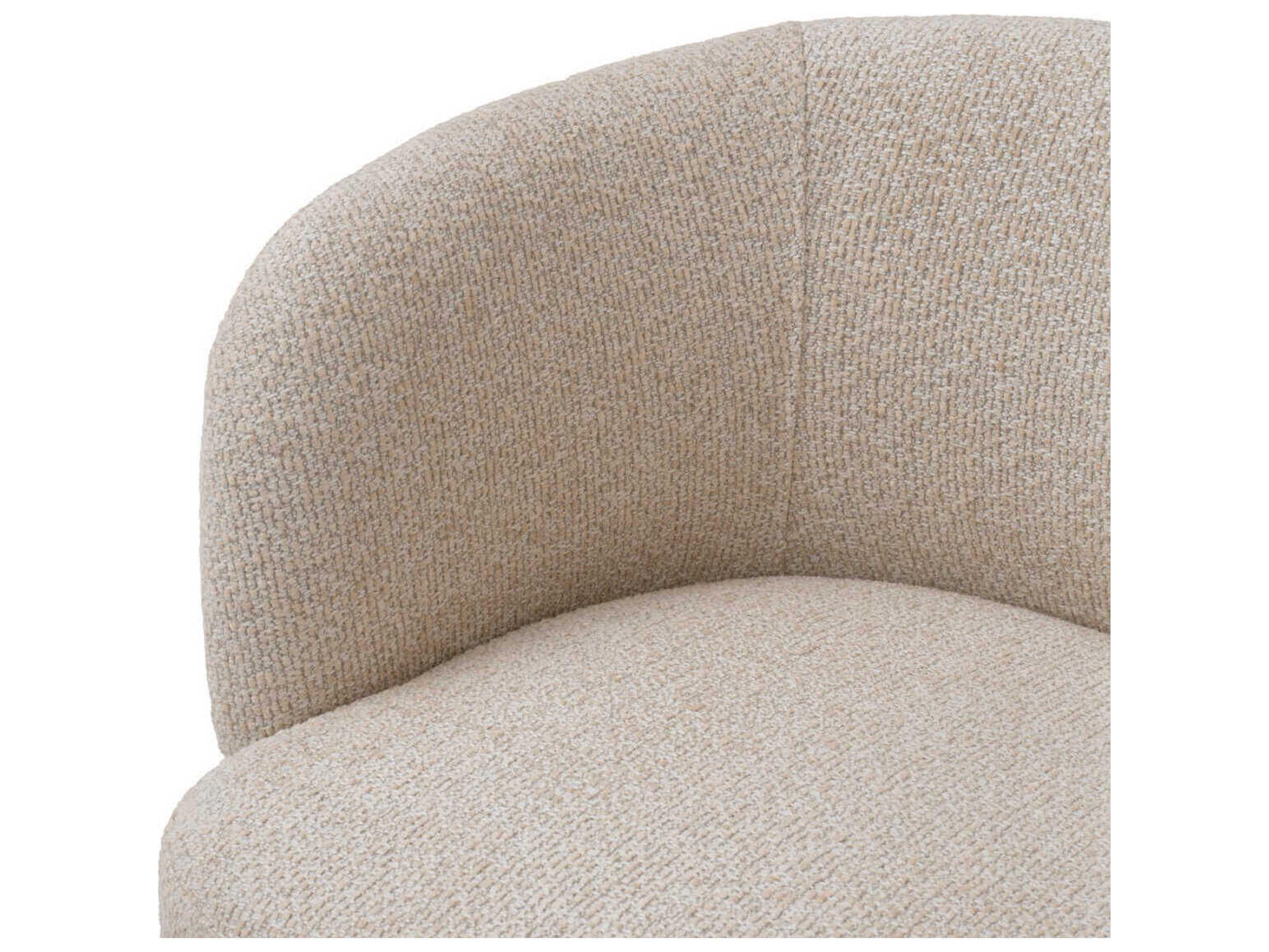 Eichholtz Marly Beige Upholstered Arm Dining Chair