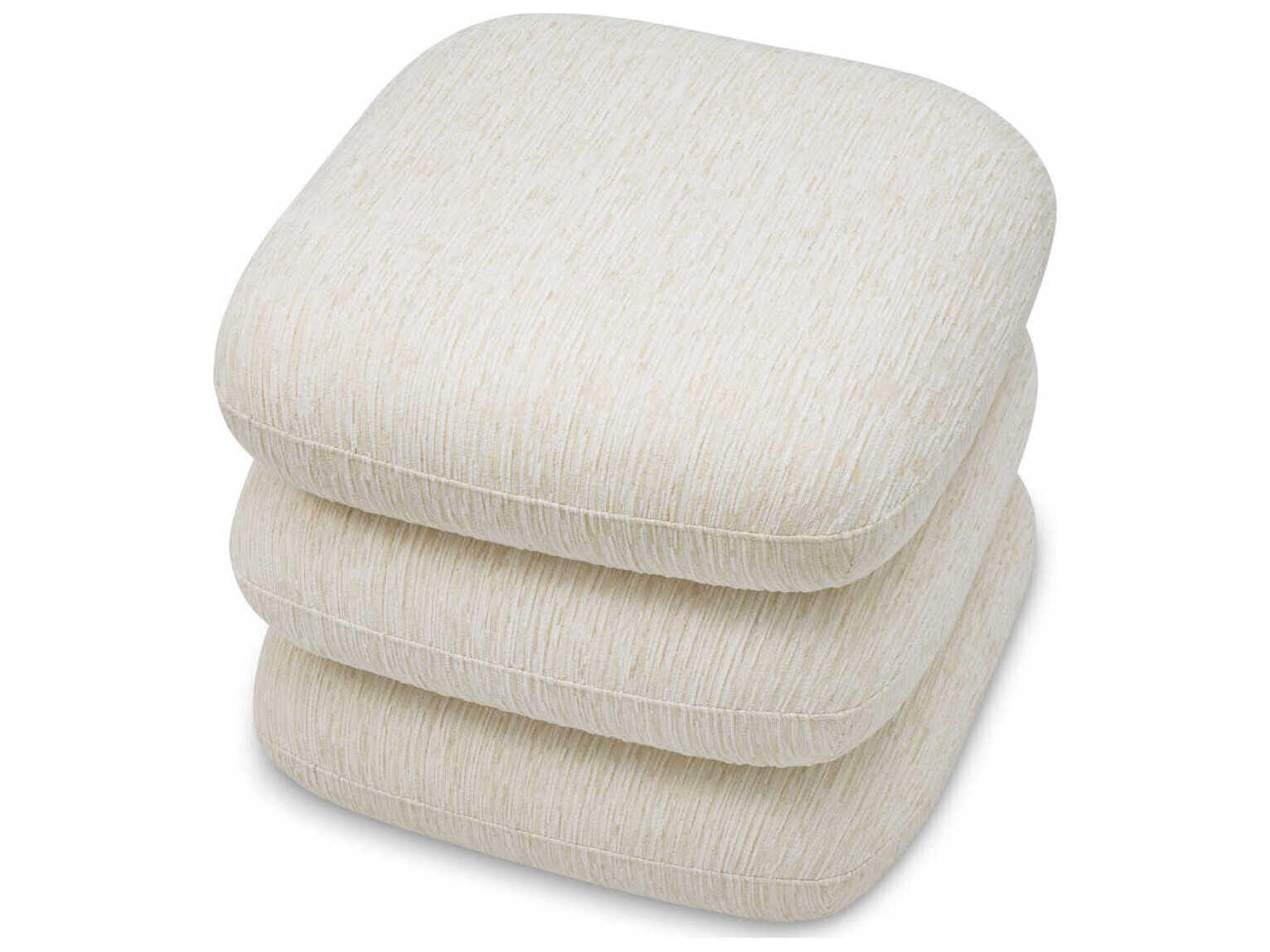 Eichholtz Greenwich White Upholstered Accent Stool