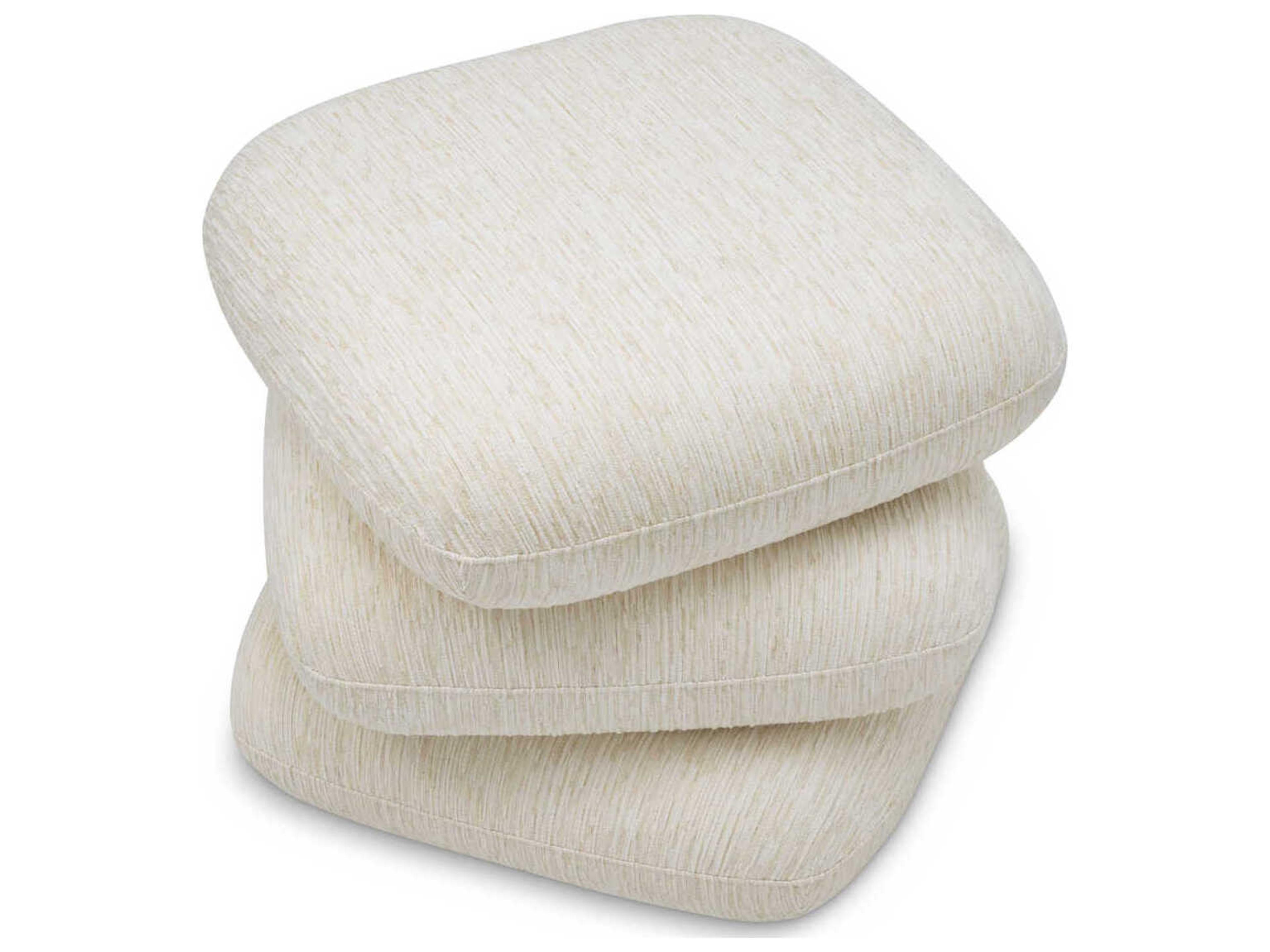 Eichholtz Greenwich White Upholstered Accent Stool