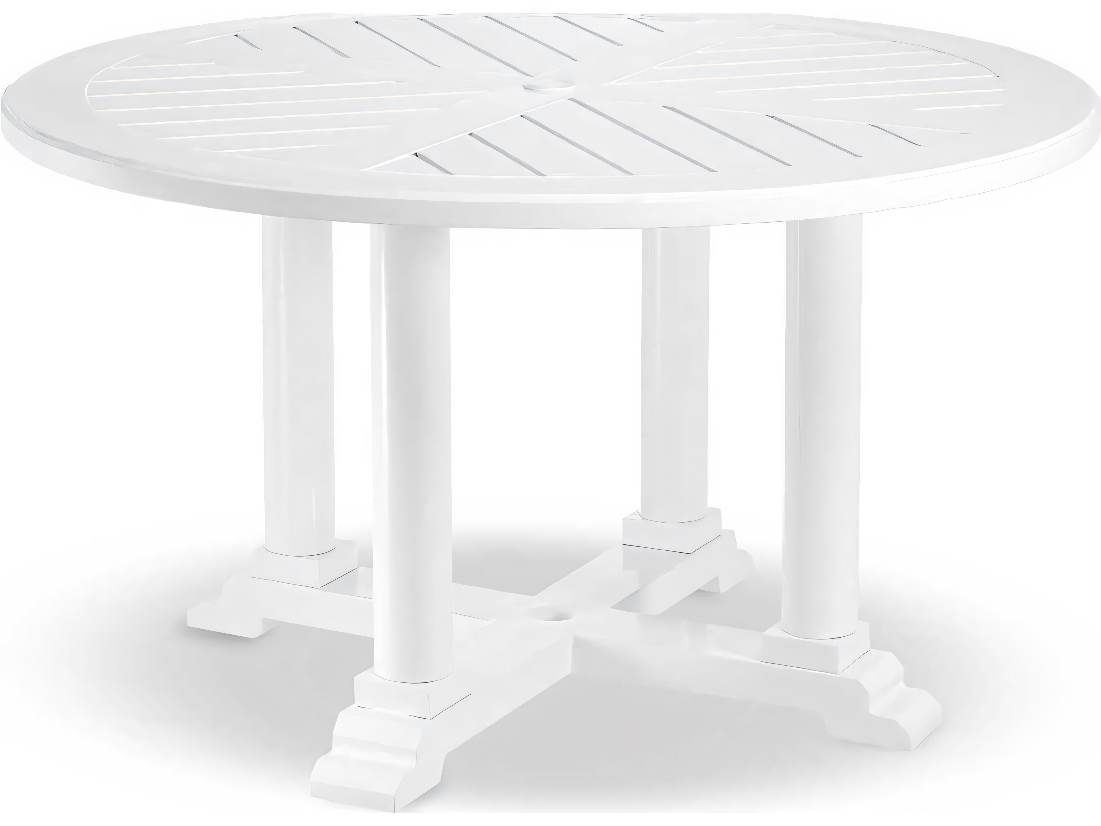 White Finish Dining Table