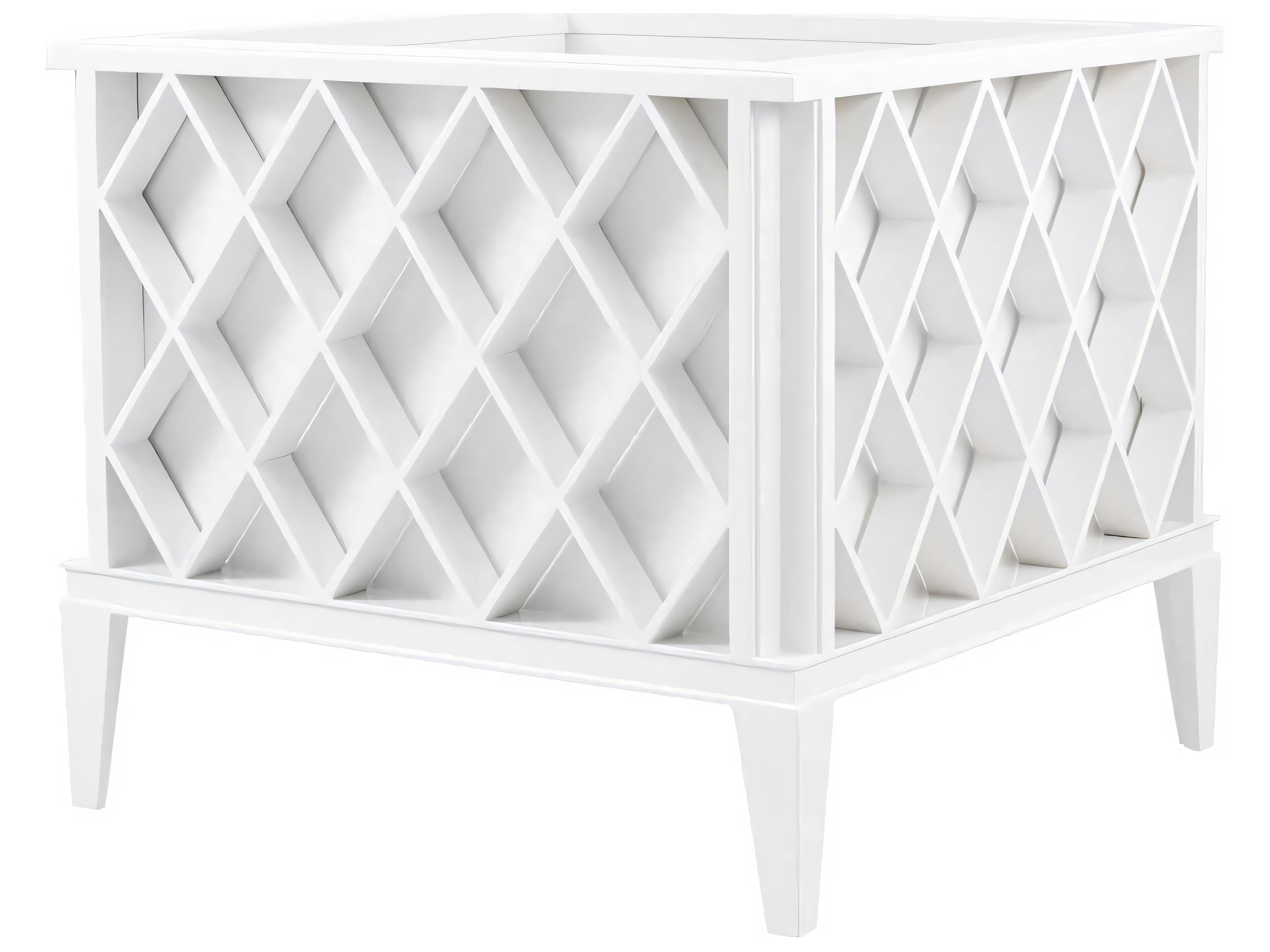 White Finish Planter