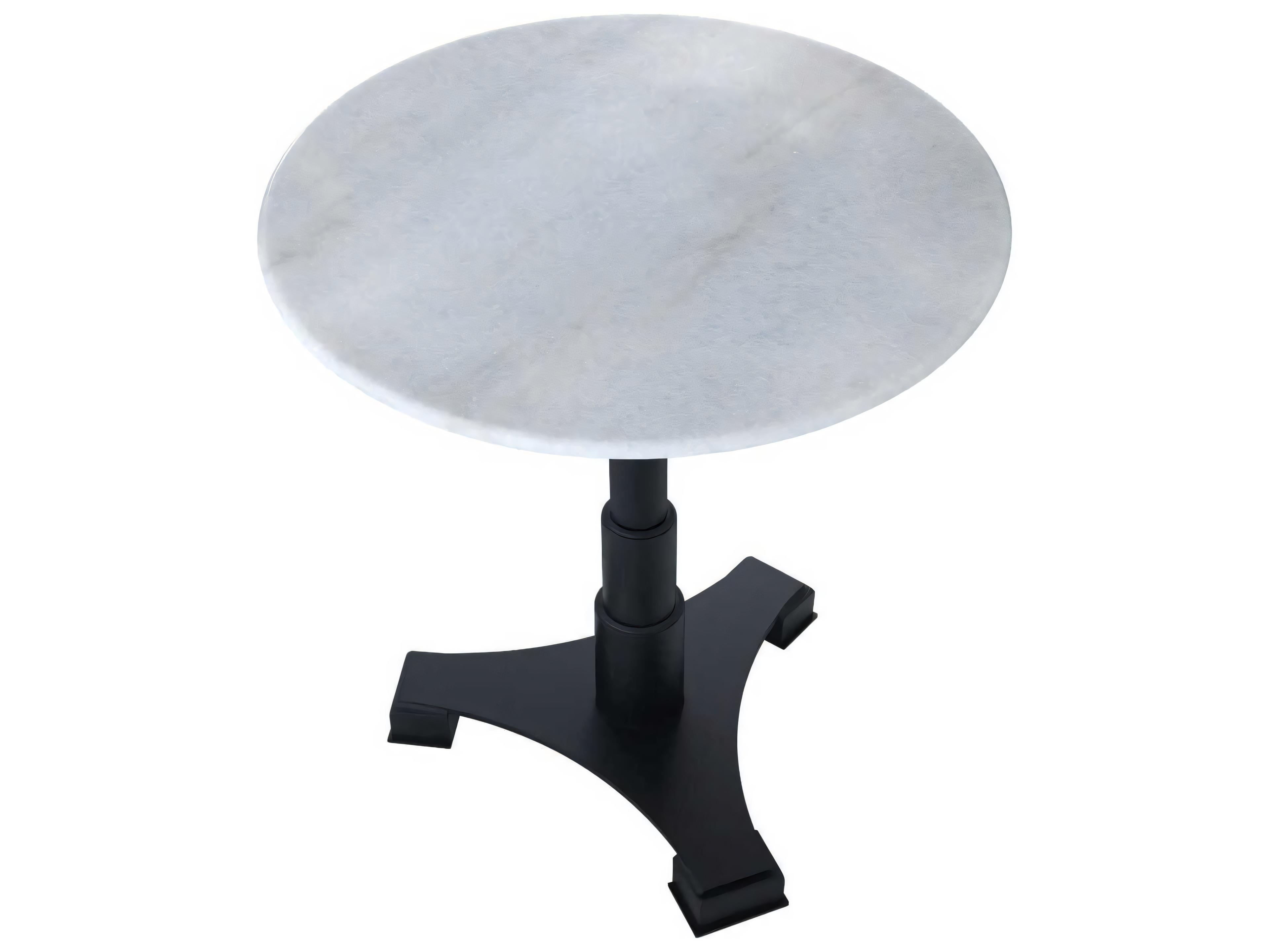 Eichholtz Mercier Round White Marble Dining Table