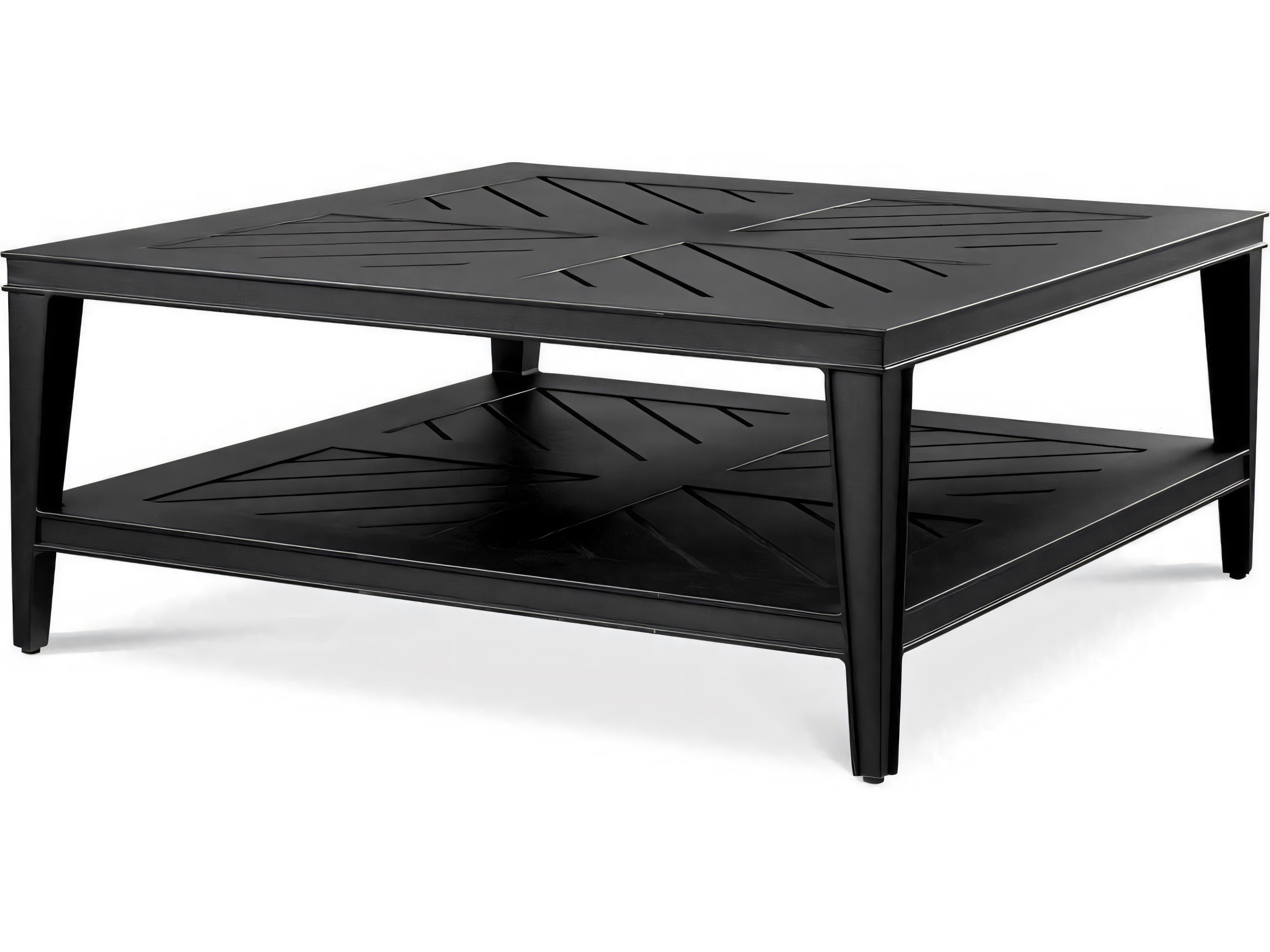 Black Finish Coffee Table