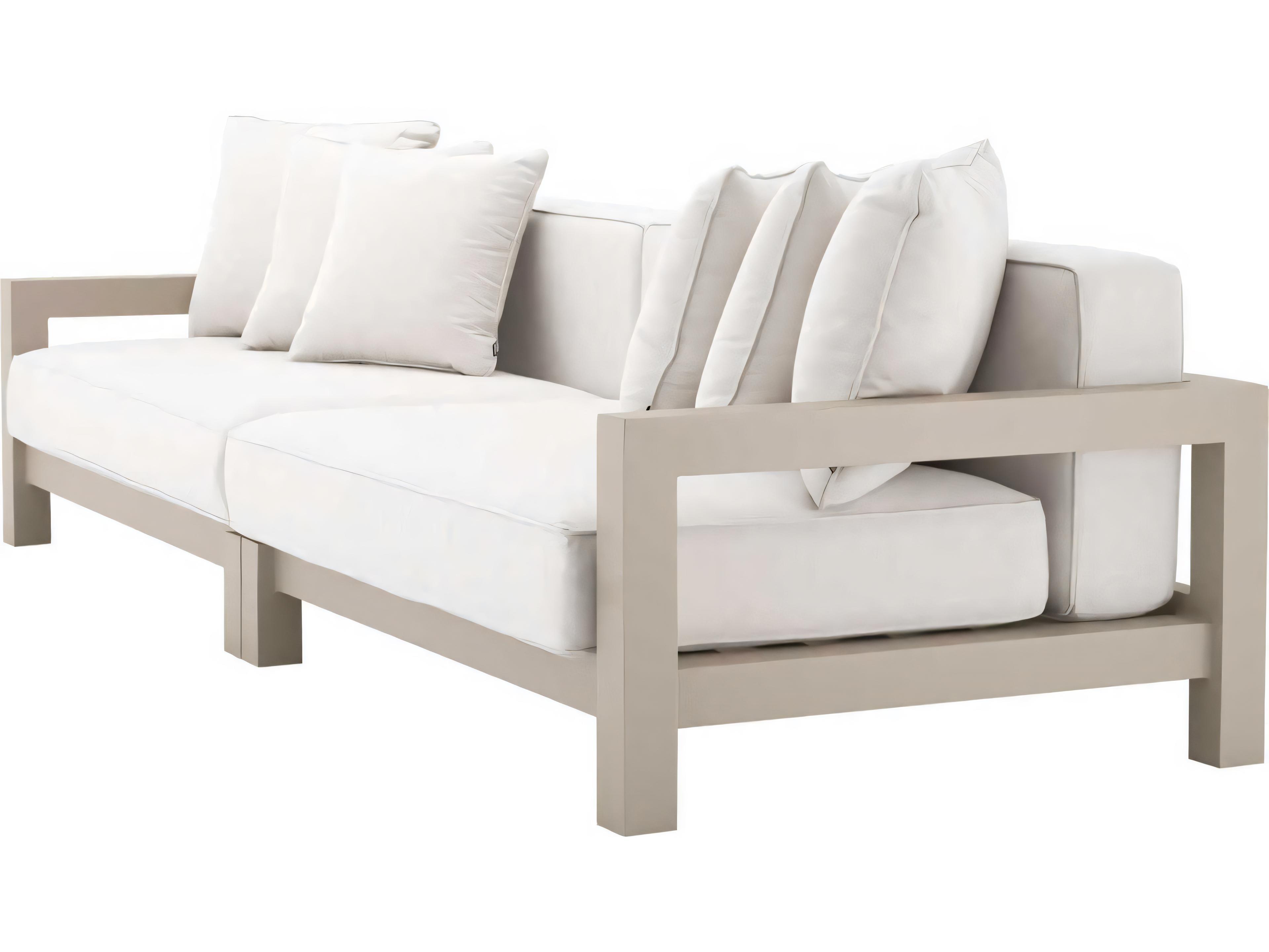 Eichholtz Outdoor Sand Finish Sunbrella Canvas Sofa