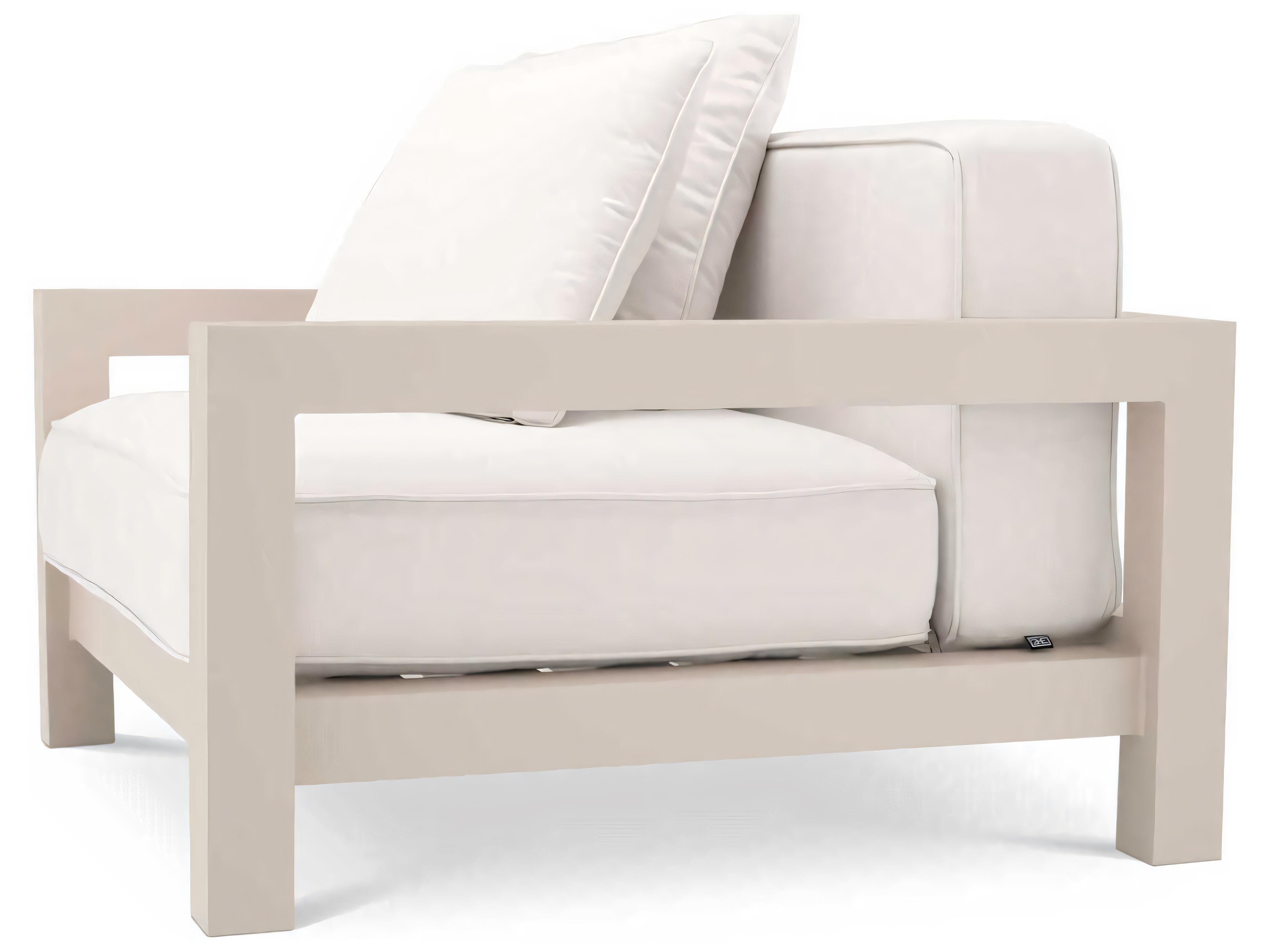 Eichholtz Outdoor Sand Finish Sunbrella Canvas Lounge Chair