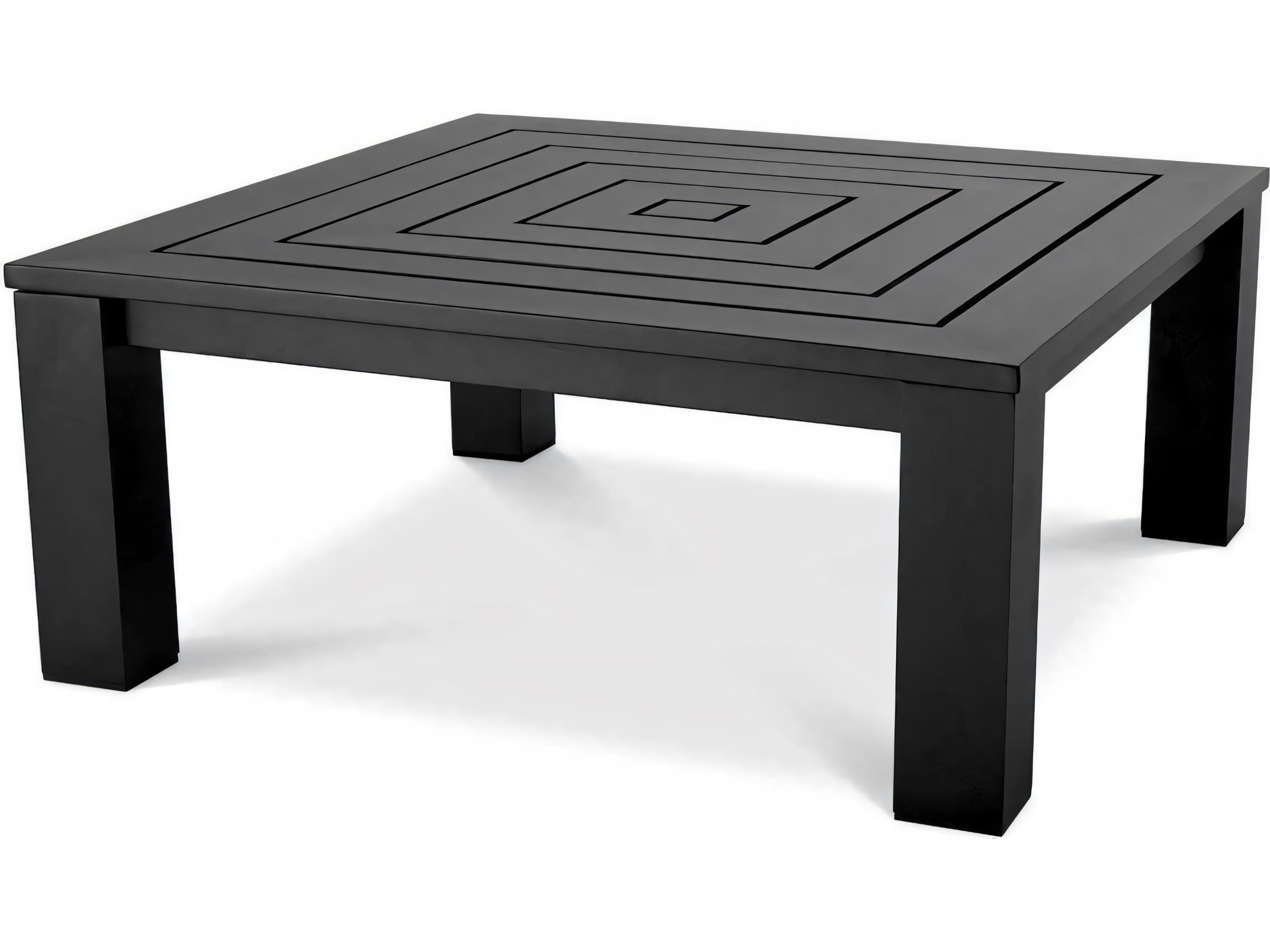 Black Finish Coffee Table
