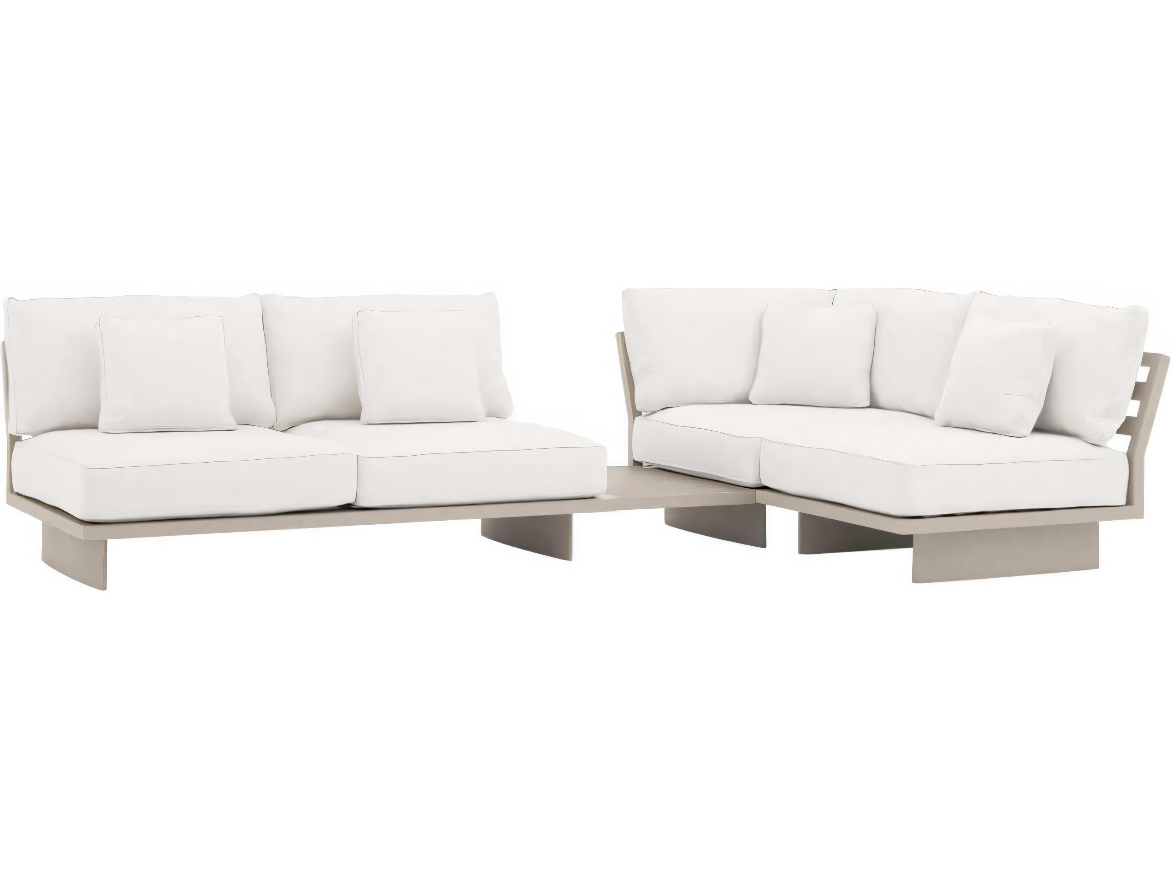 Eichholtz Outdoor Sand Finish Sunbrella Canvas Sofa