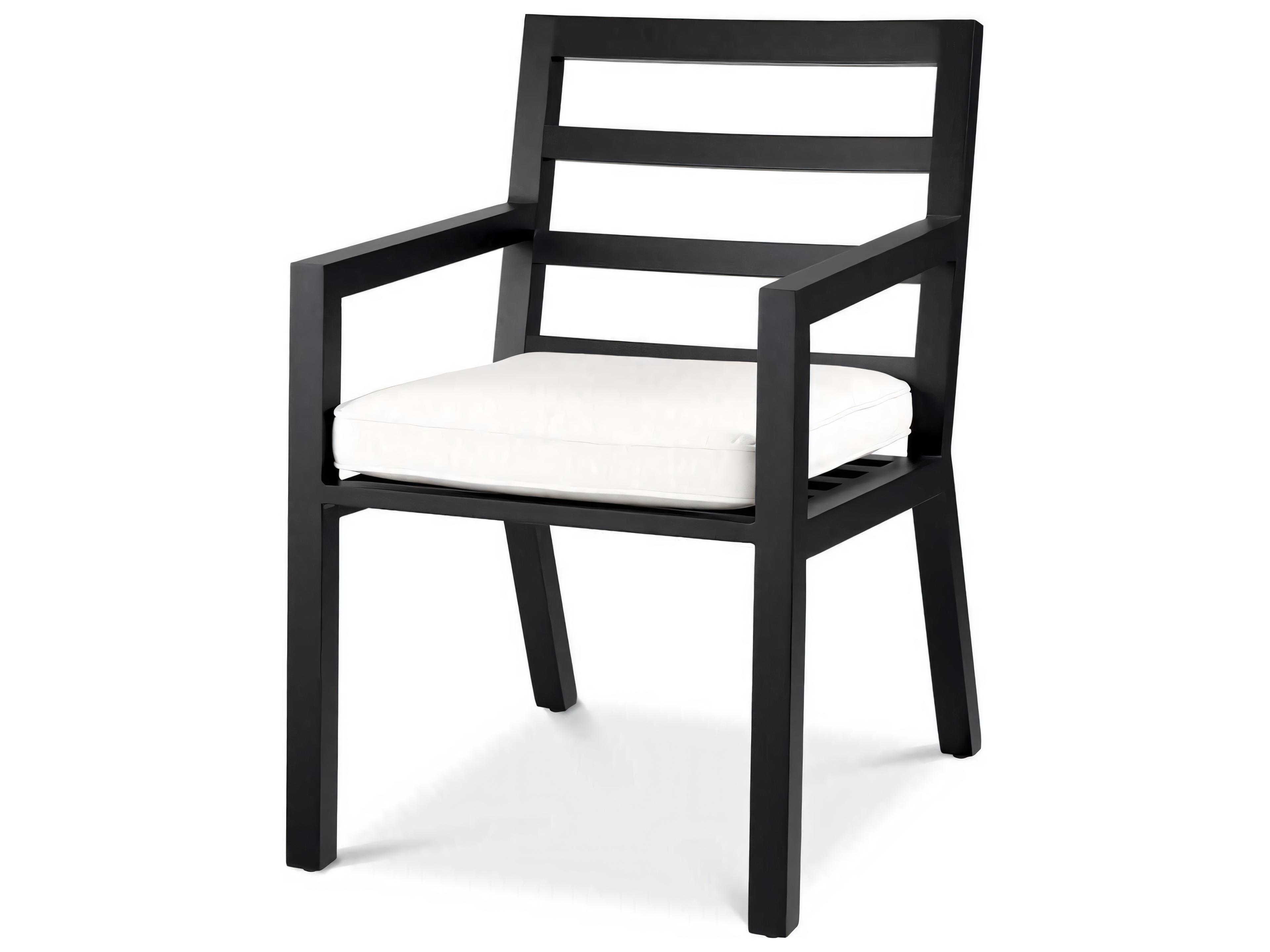 Delta Dining Chair in Black Aluminum