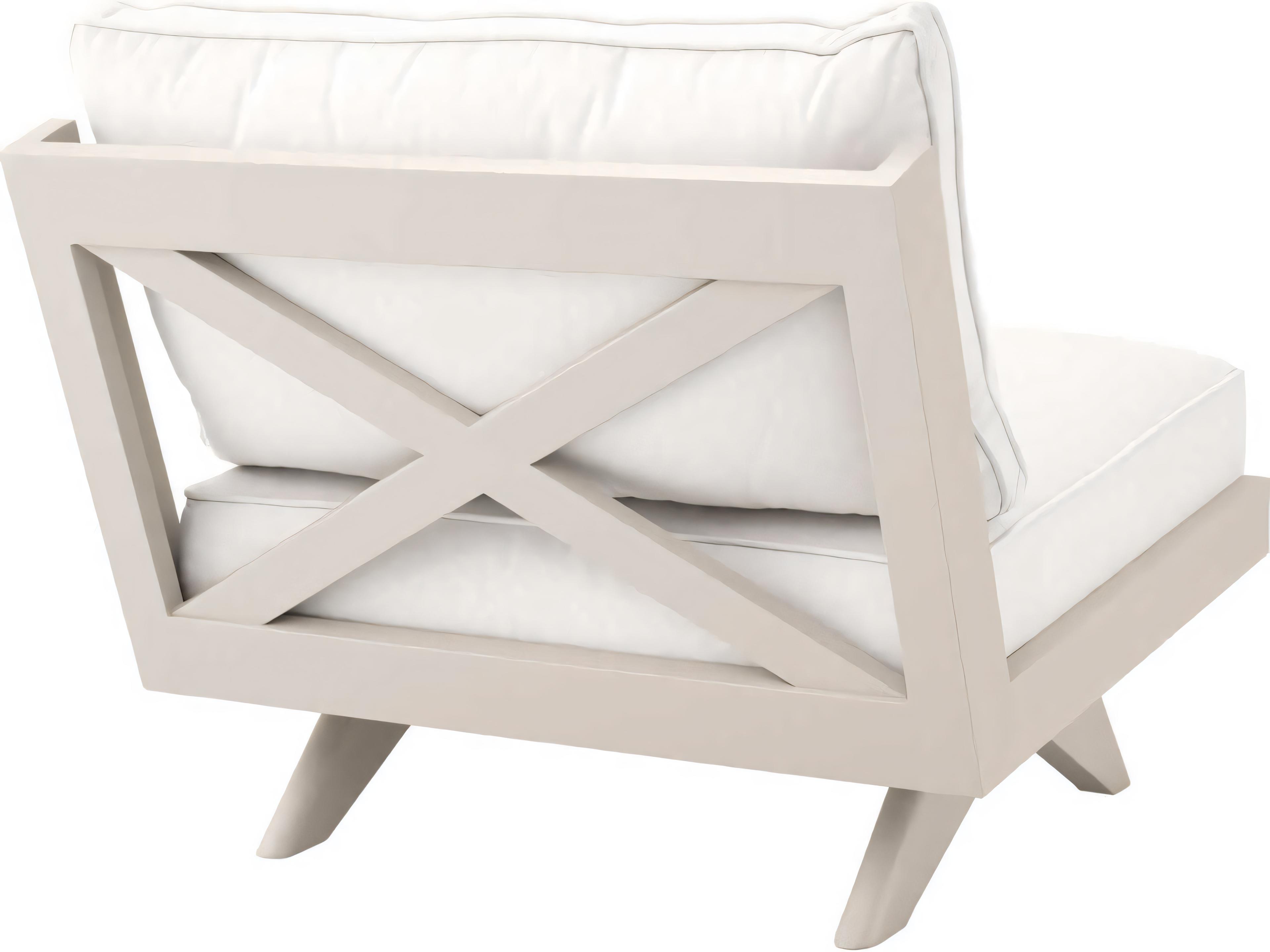 Eichholtz Outdoor Sand Finish Sunbrella Canvas Lounge Chair