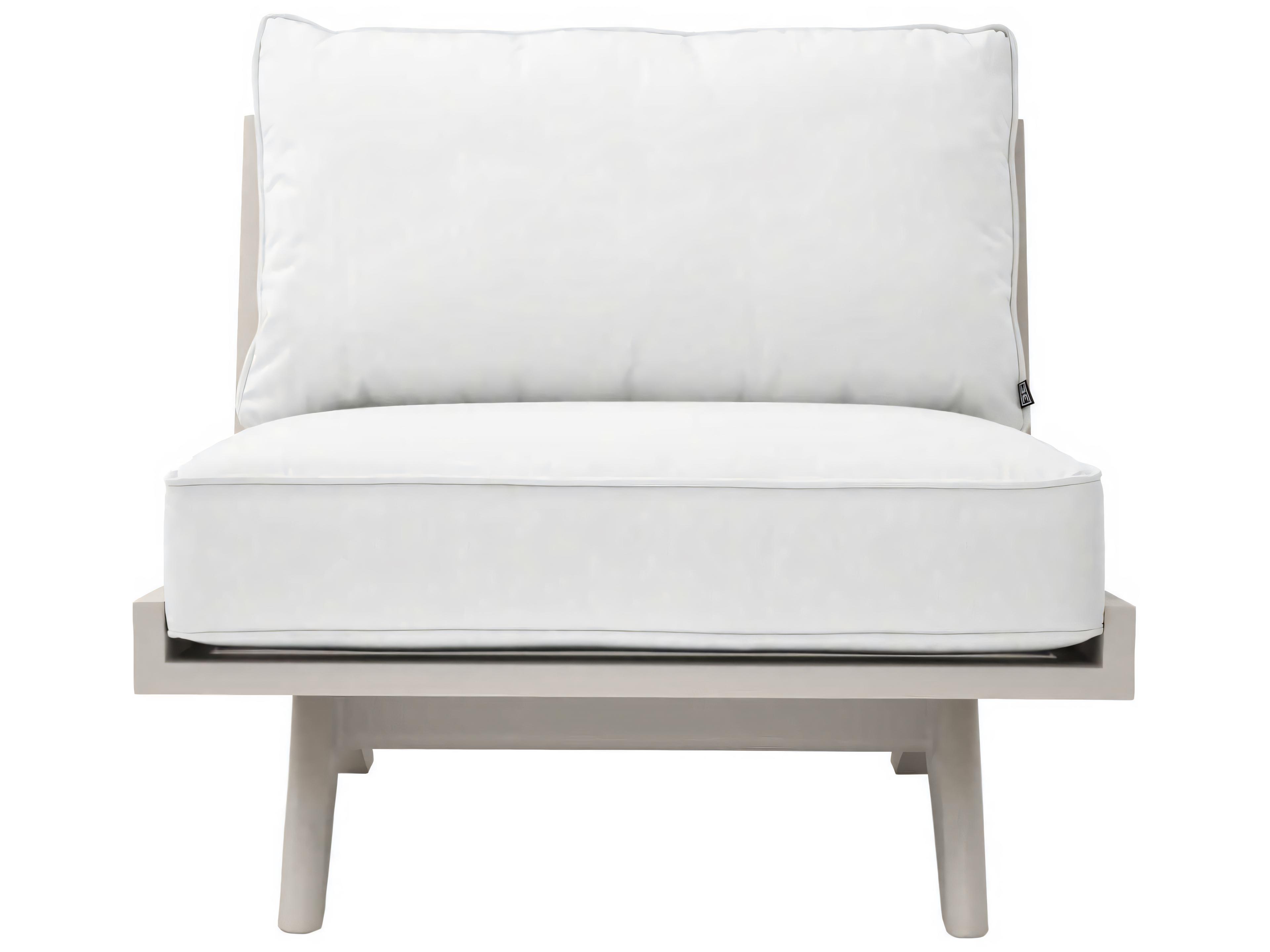 Eichholtz Outdoor Sand Finish Sunbrella Canvas Lounge Chair