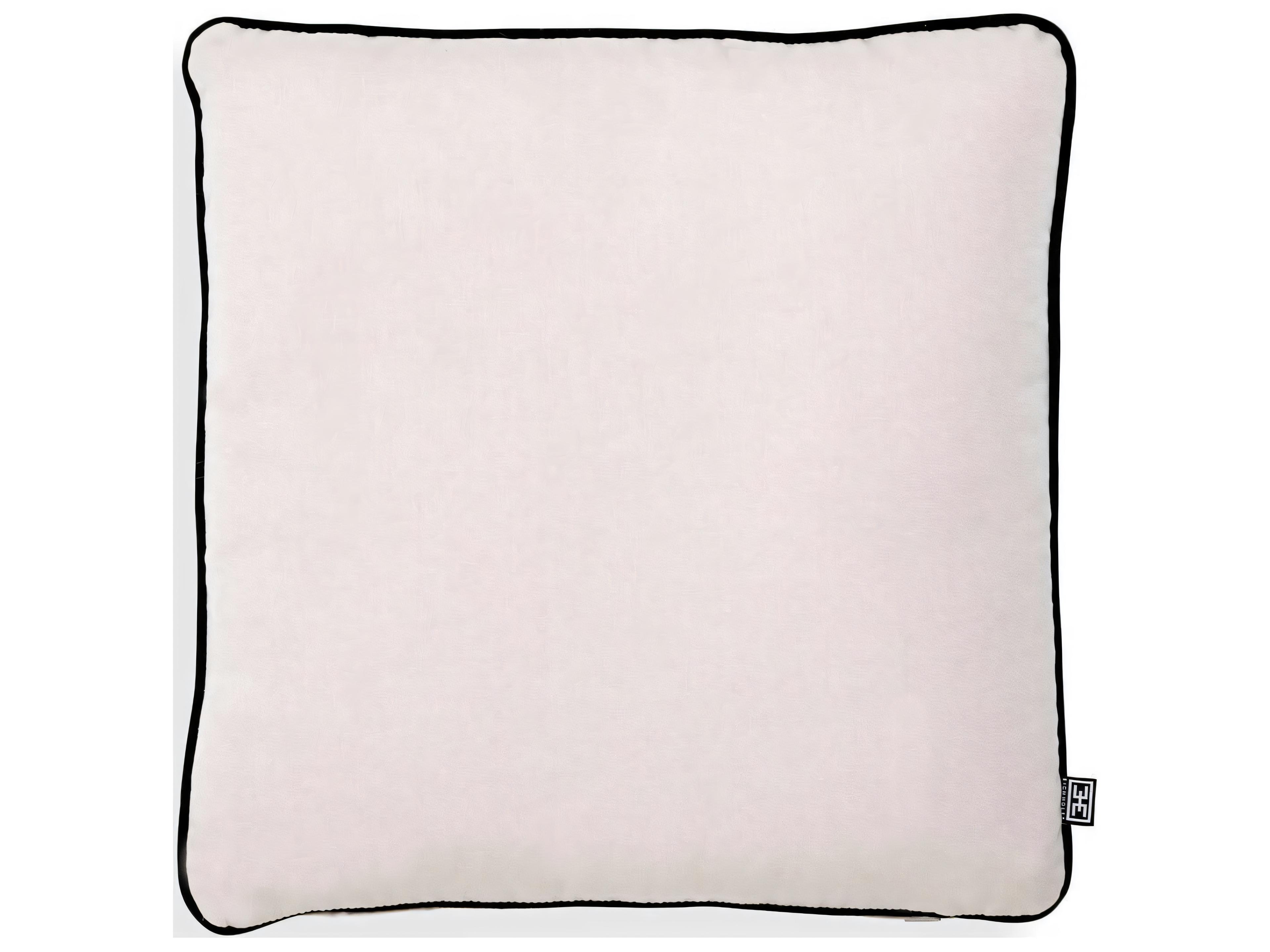 Sunbrella Canvas Black Piping Patio Cushion