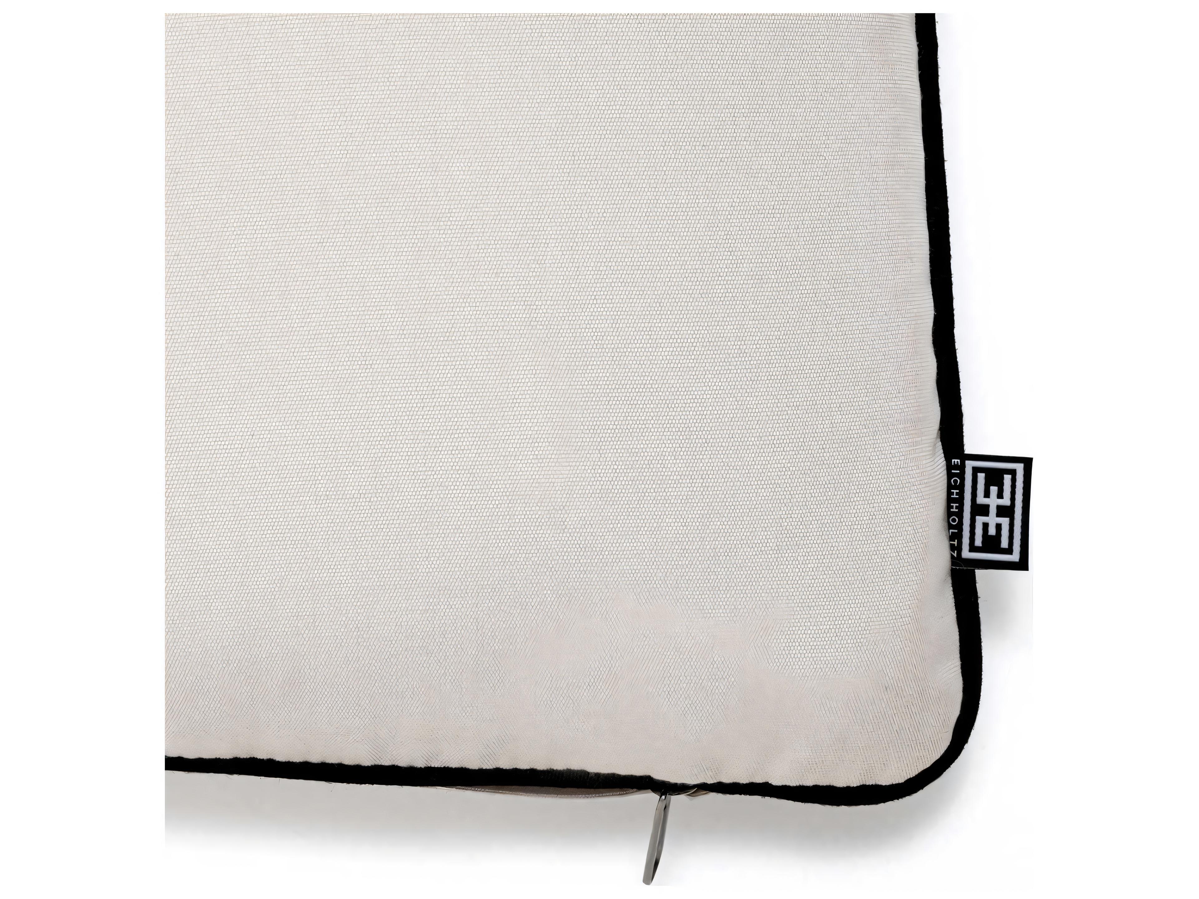 Eichholtz Outdoor Sunbrella Canvas Black Piping Patio Cushion