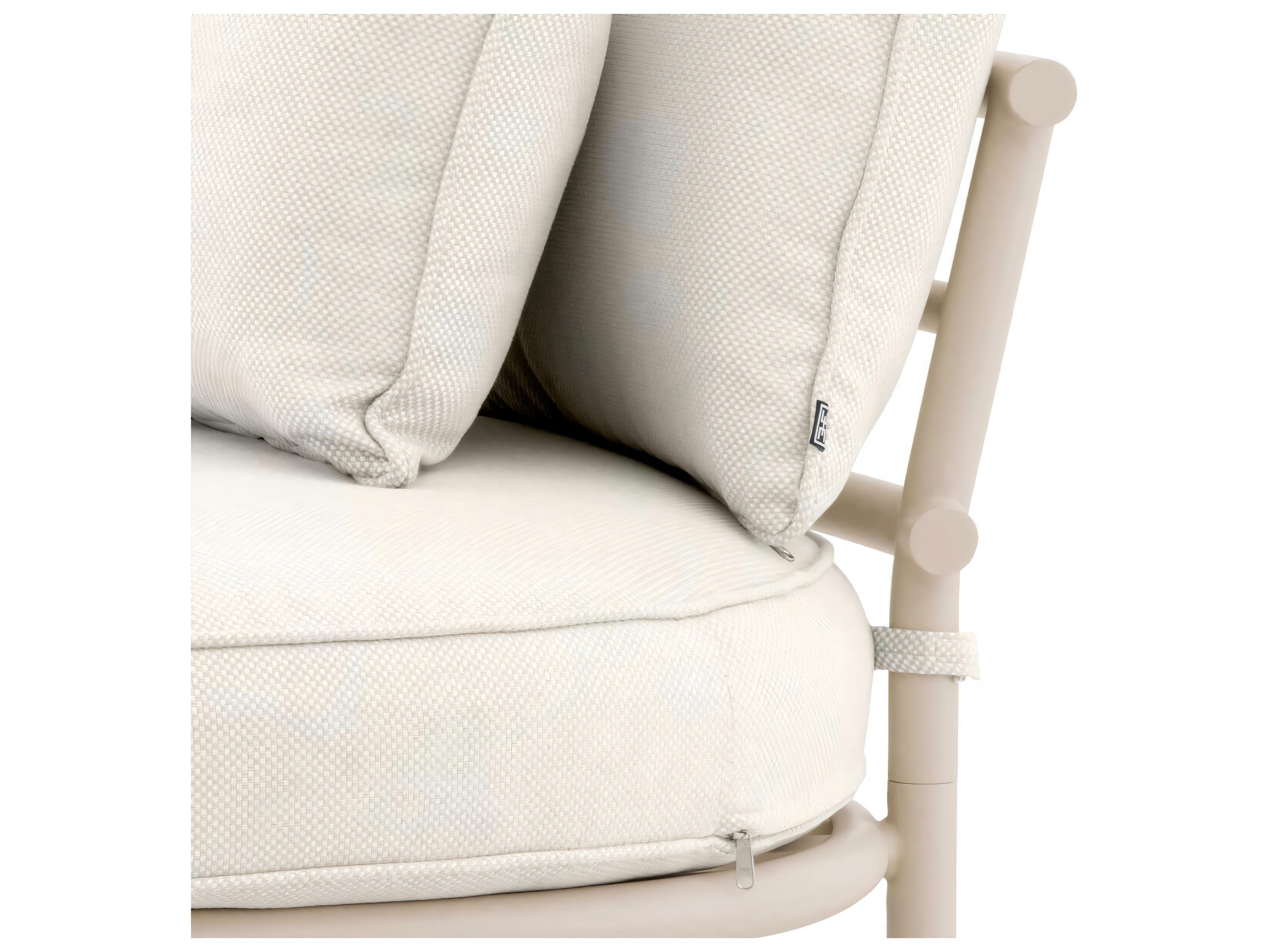 Eichholtz Outdoor Sand Finish Lewis Off-white grey Lounge Chair