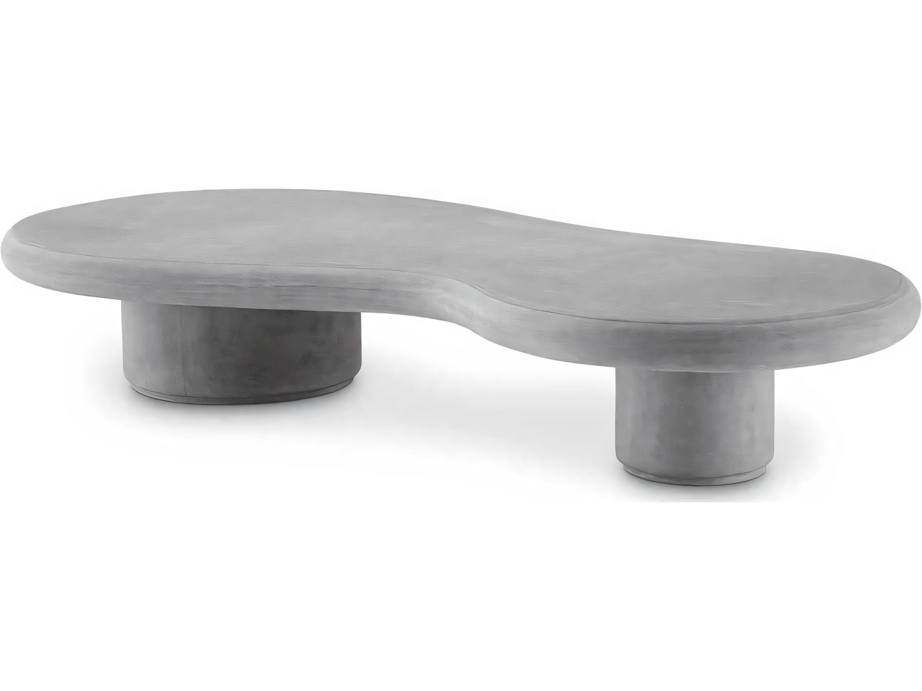 Erato Coffee Table Grey Sculptural