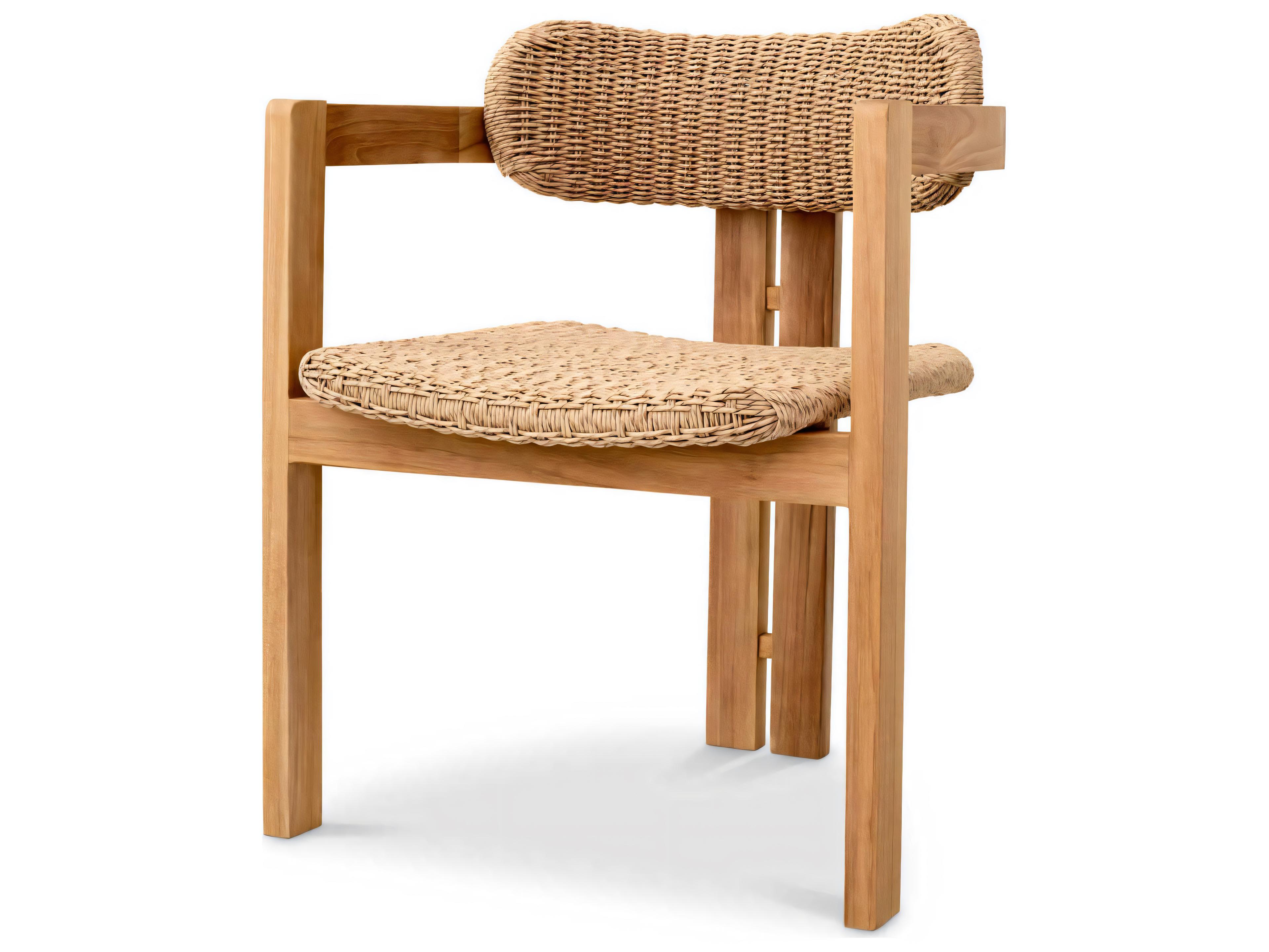 Donato Outdoor Dining Chair in Natural Teak
