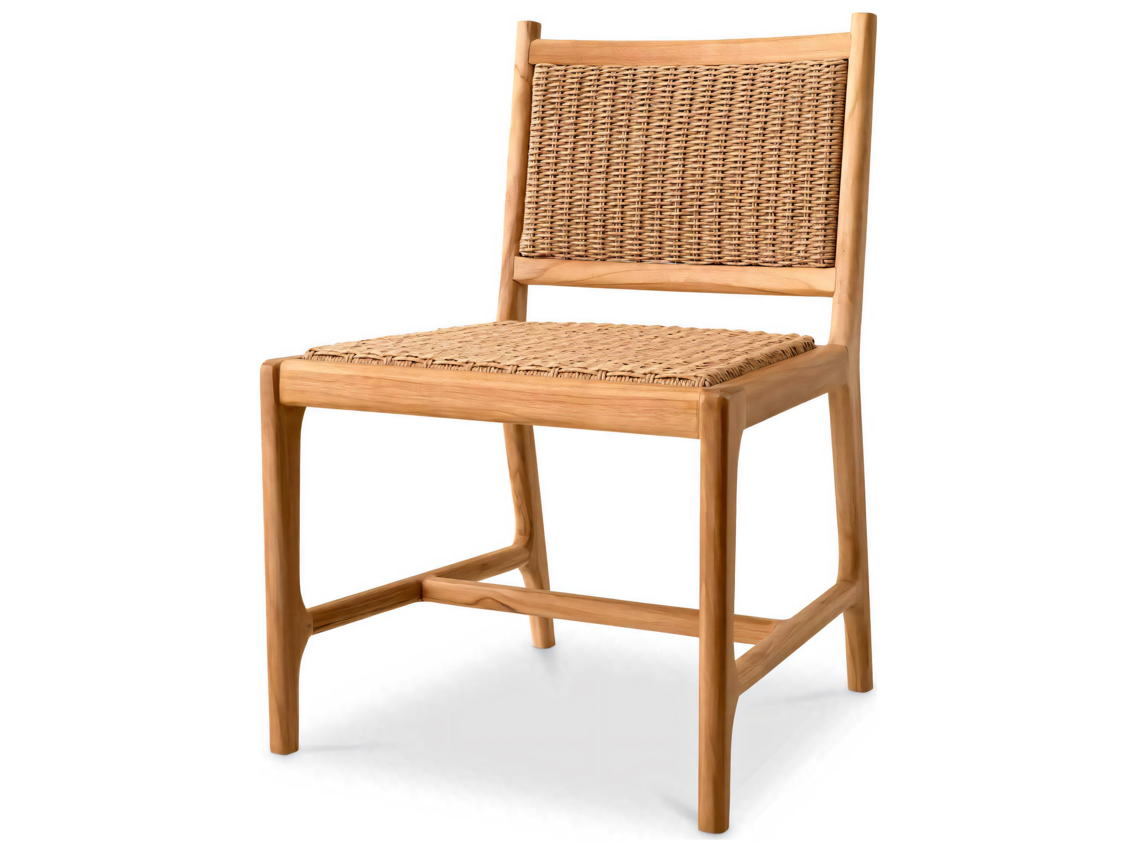 Pivetti Dining Chair Natural Teak Weave