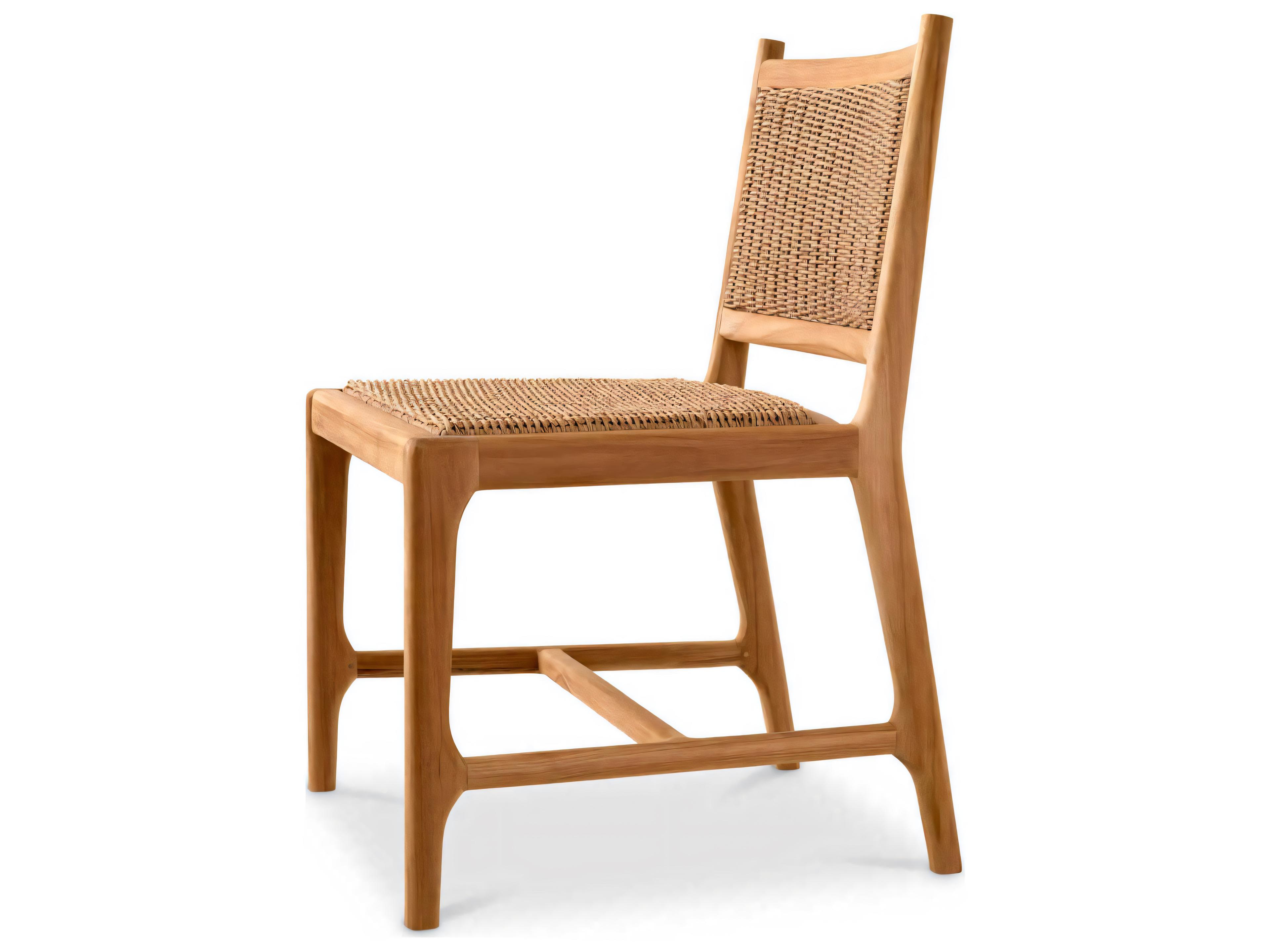 Eichholtz Outdoor Natural Teak Weave Dining Chair
