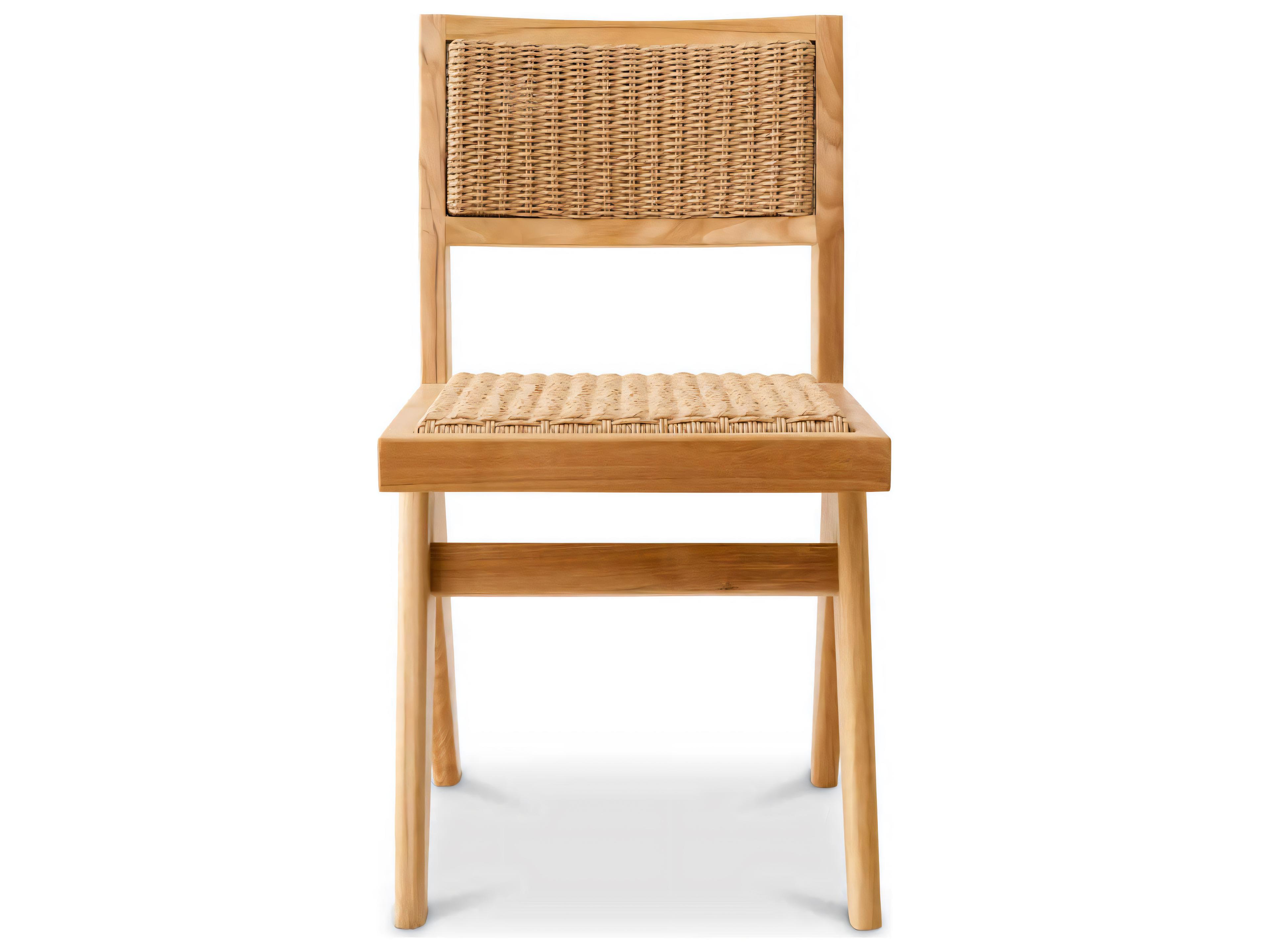 Eichholtz Outdoor Natural Teak Weave Dining Chair