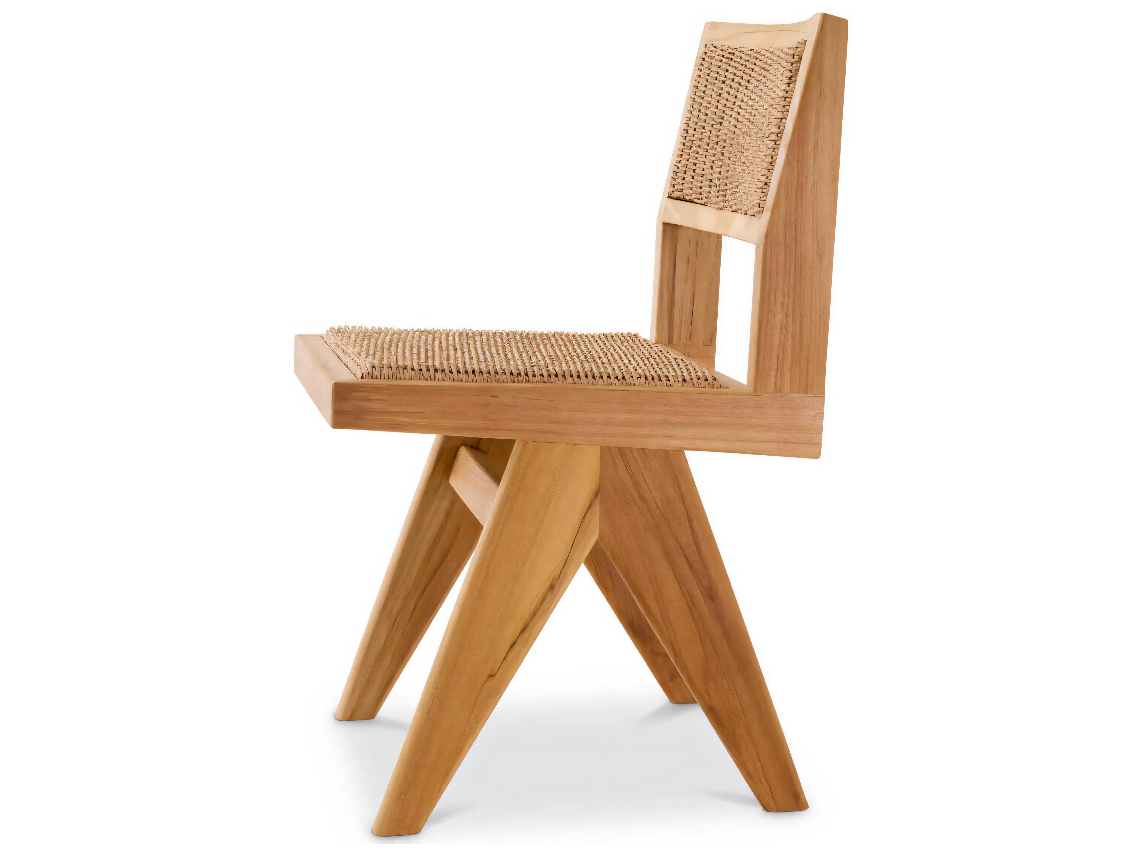 Eichholtz Outdoor Natural Teak Weave Dining Chair
