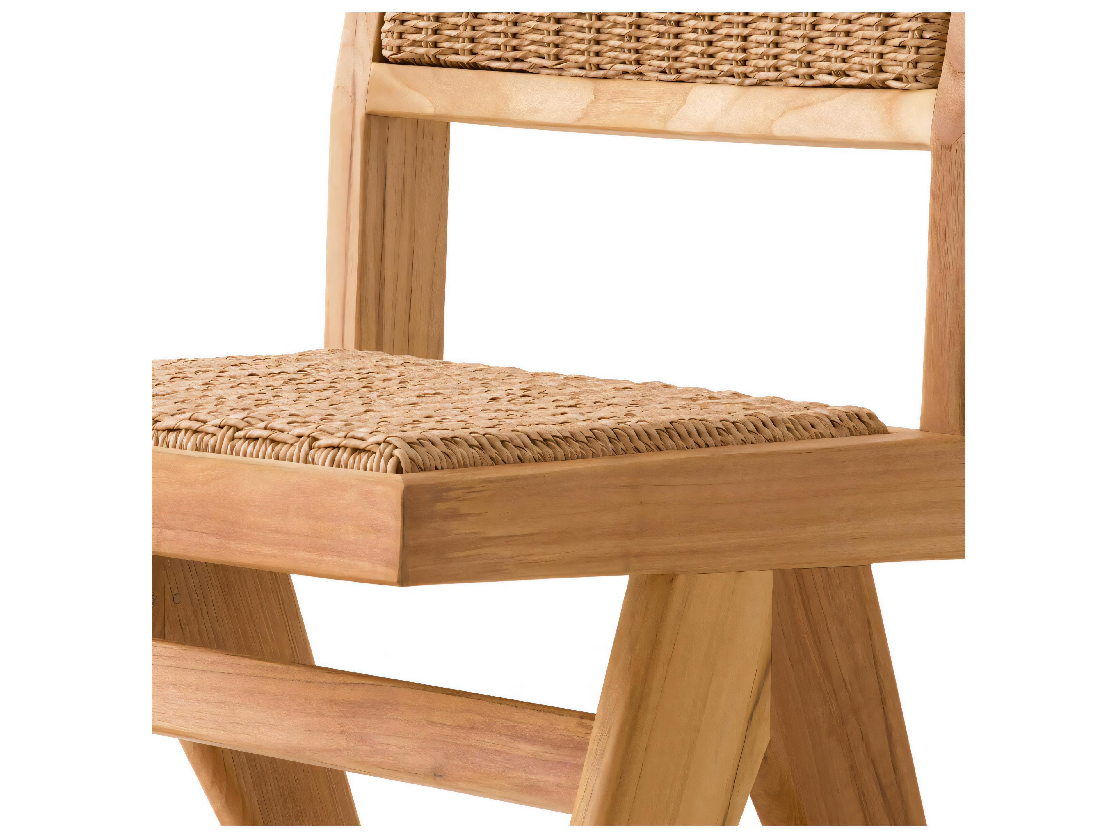 Eichholtz Outdoor Natural Teak Weave Dining Chair