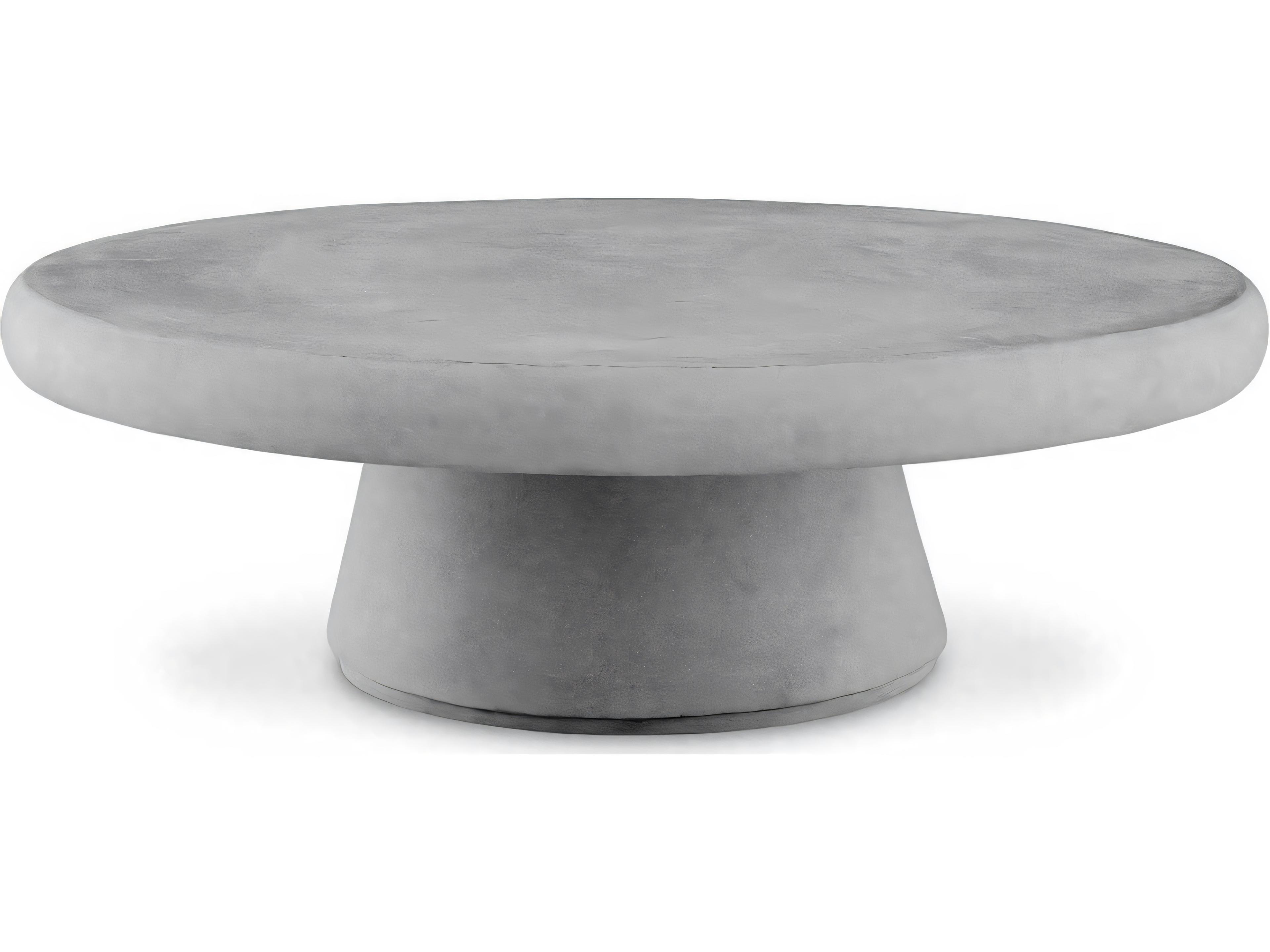 Cleon Coffee Table Smooth Grey Concrete
