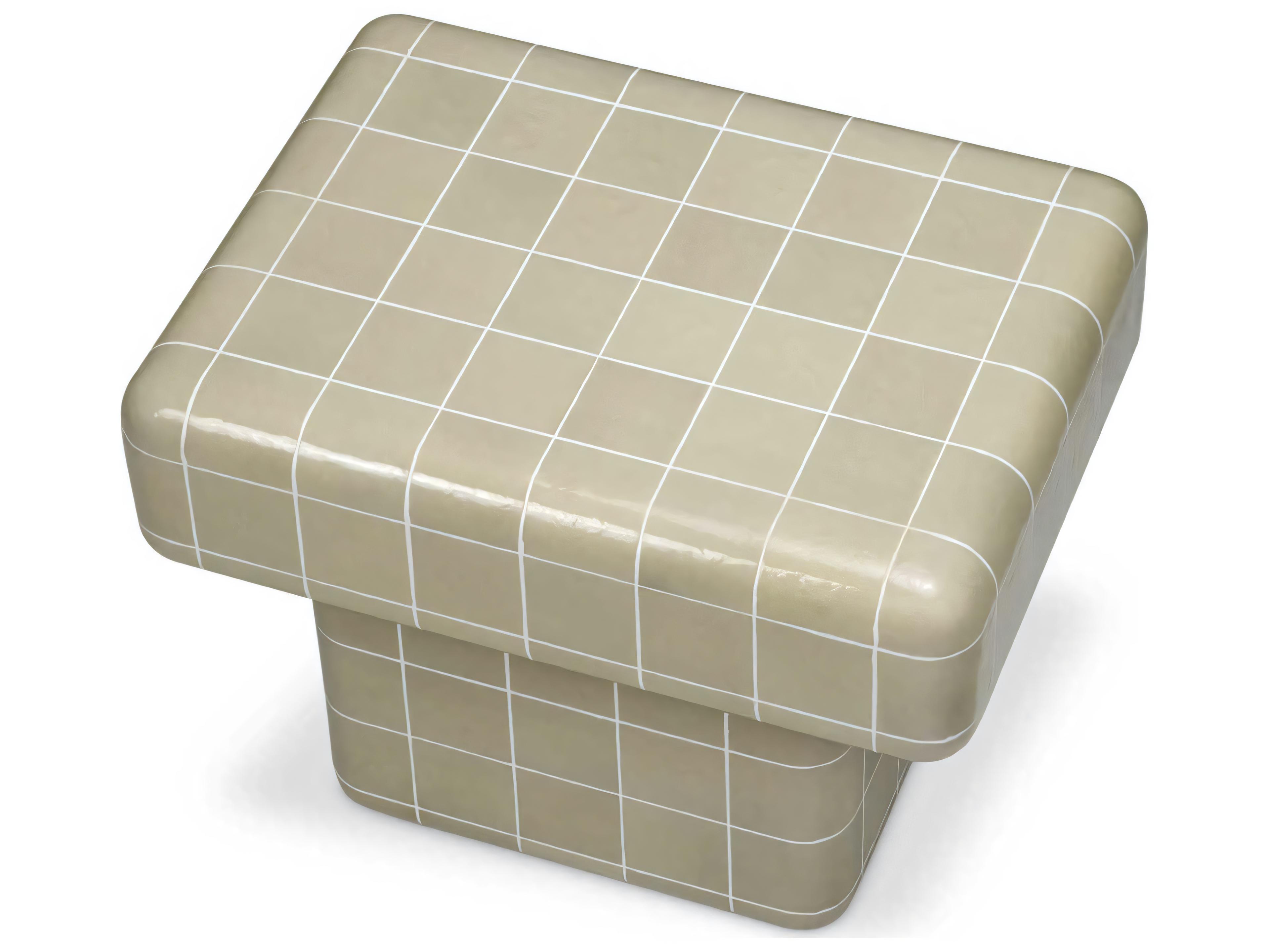 Eichholtz Outdoor Light Grey Glaze End Table