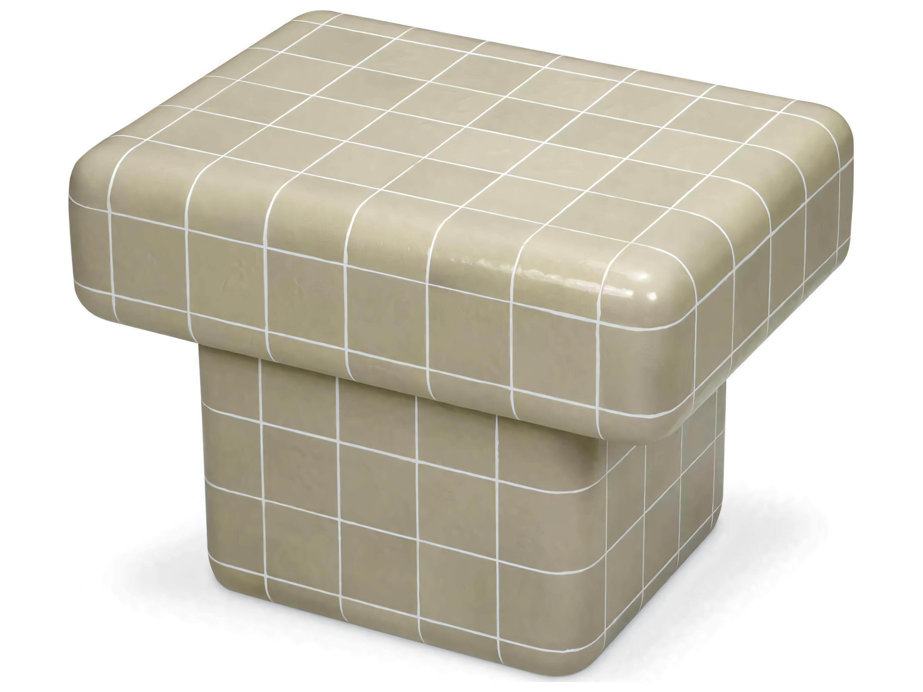 Eichholtz Outdoor Light Grey Glaze End Table