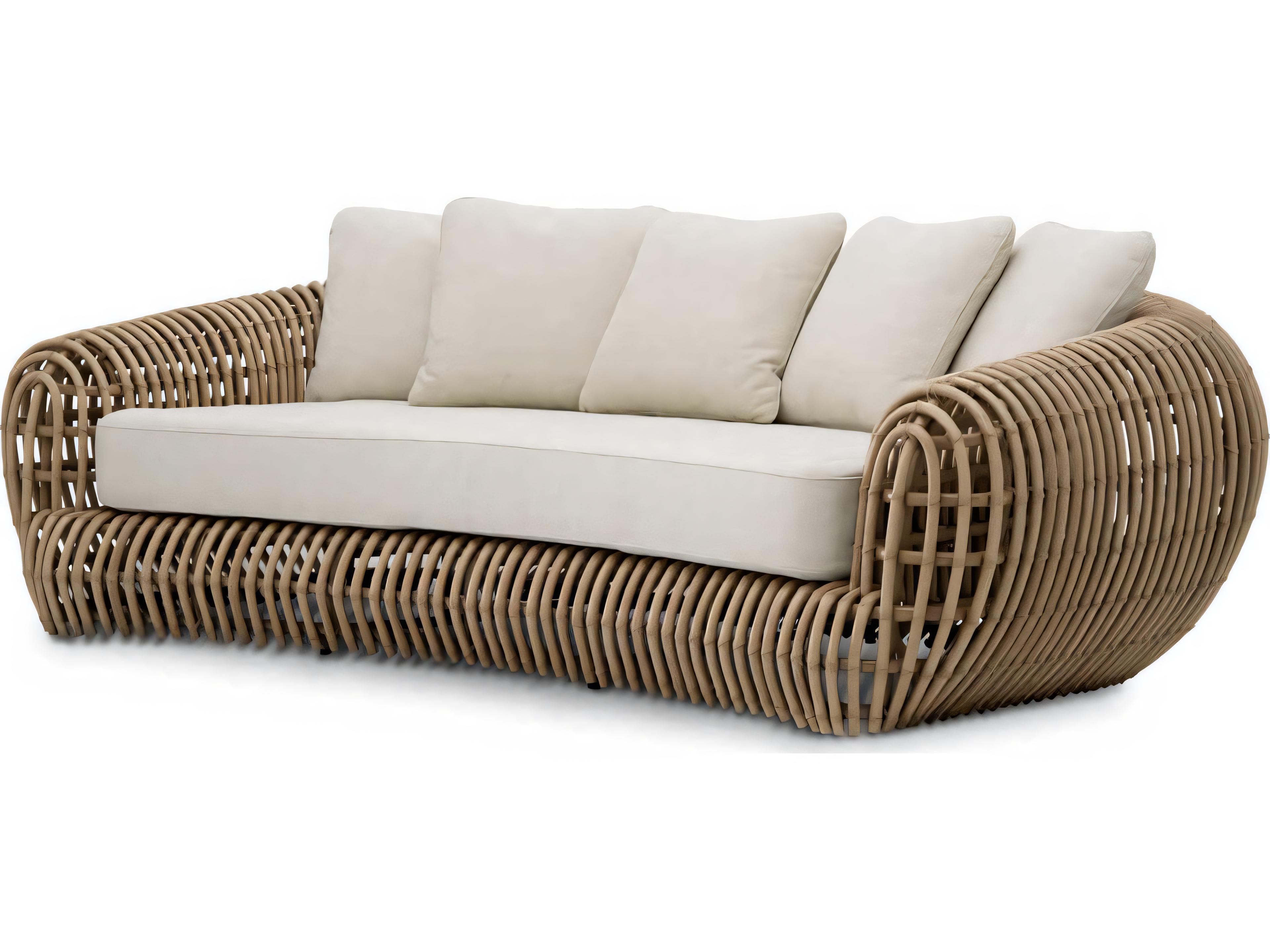 Faux Rattan Viola Sand Sofa