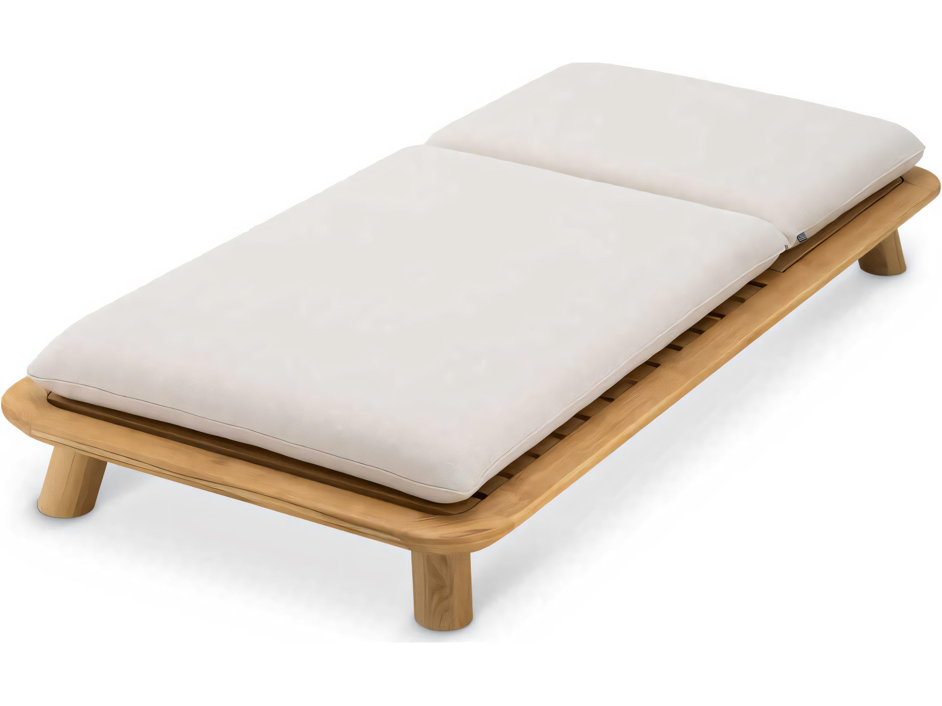 Eichholtz Outdoor Natural Teak Viola Sand Lounge Bed