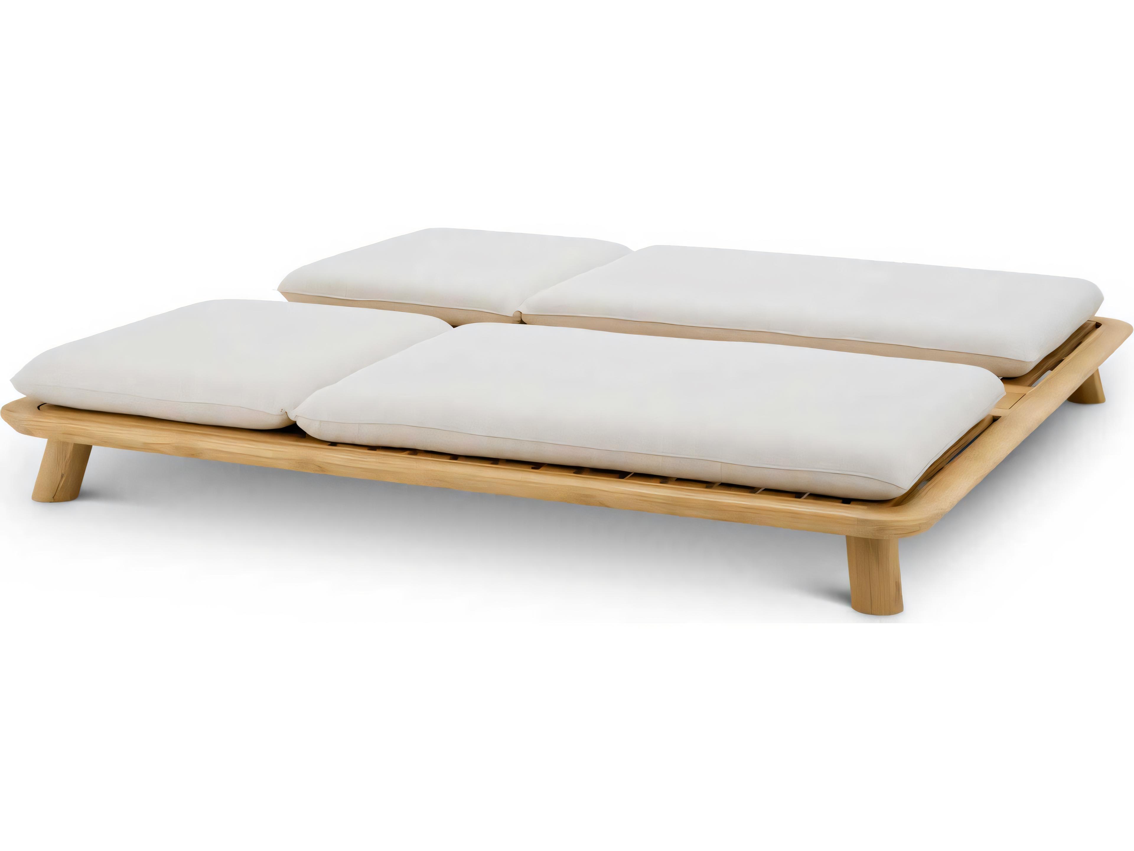 Eichholtz Outdoor Natural Teak Viola Sand Lounge Bed