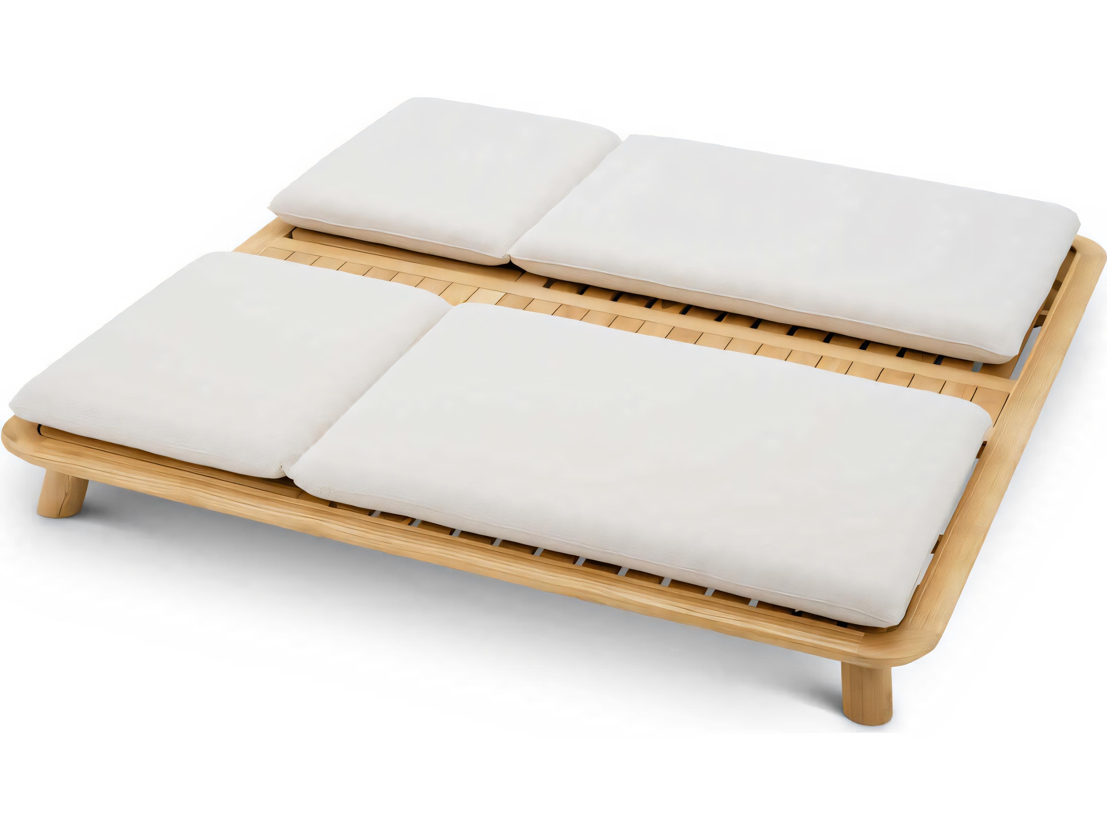 Eichholtz Outdoor Natural Teak Viola Sand Lounge Bed