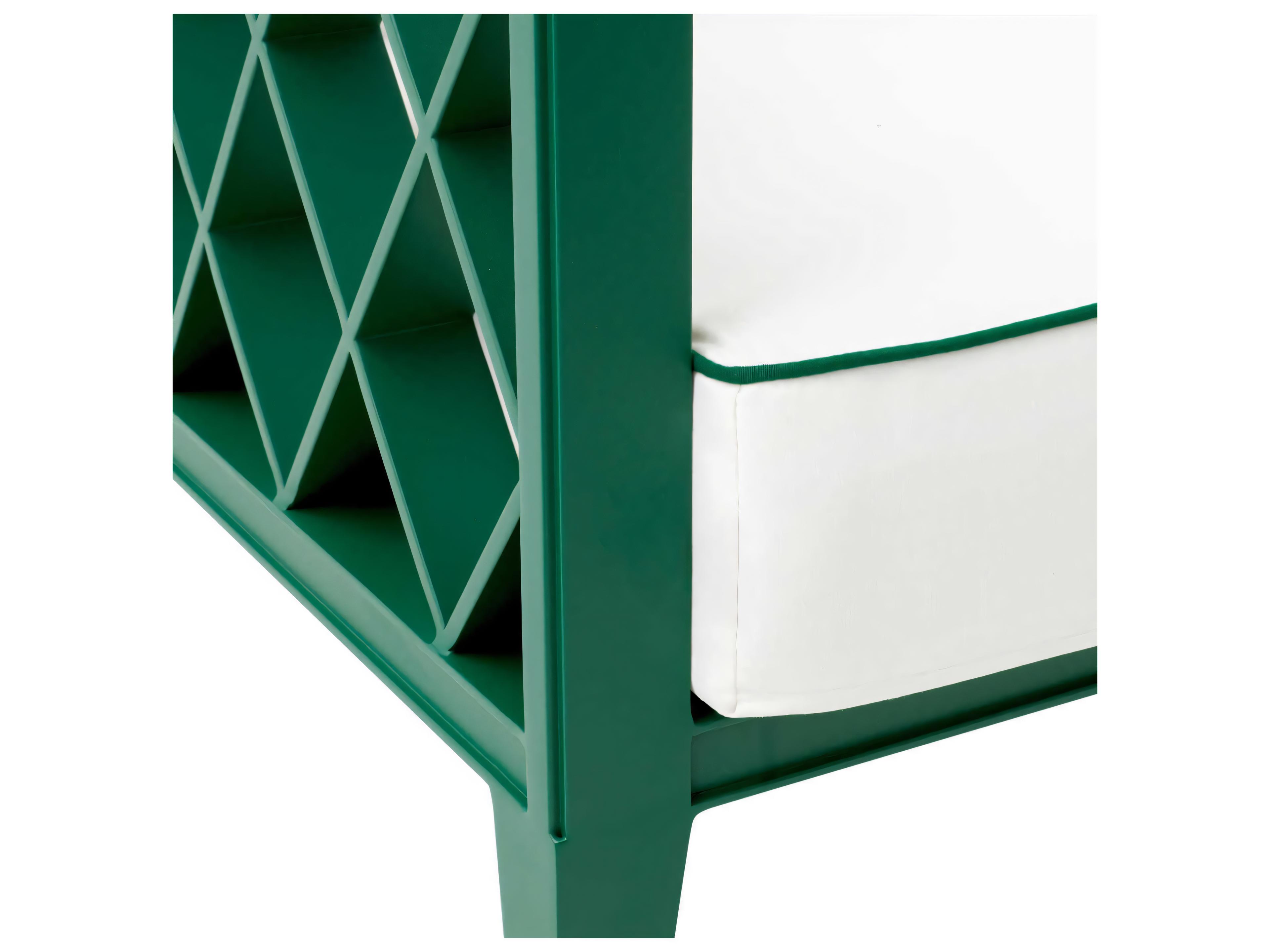 Eichholtz Outdoor Green Finish Blaise Off-white Florent Lounge Chair