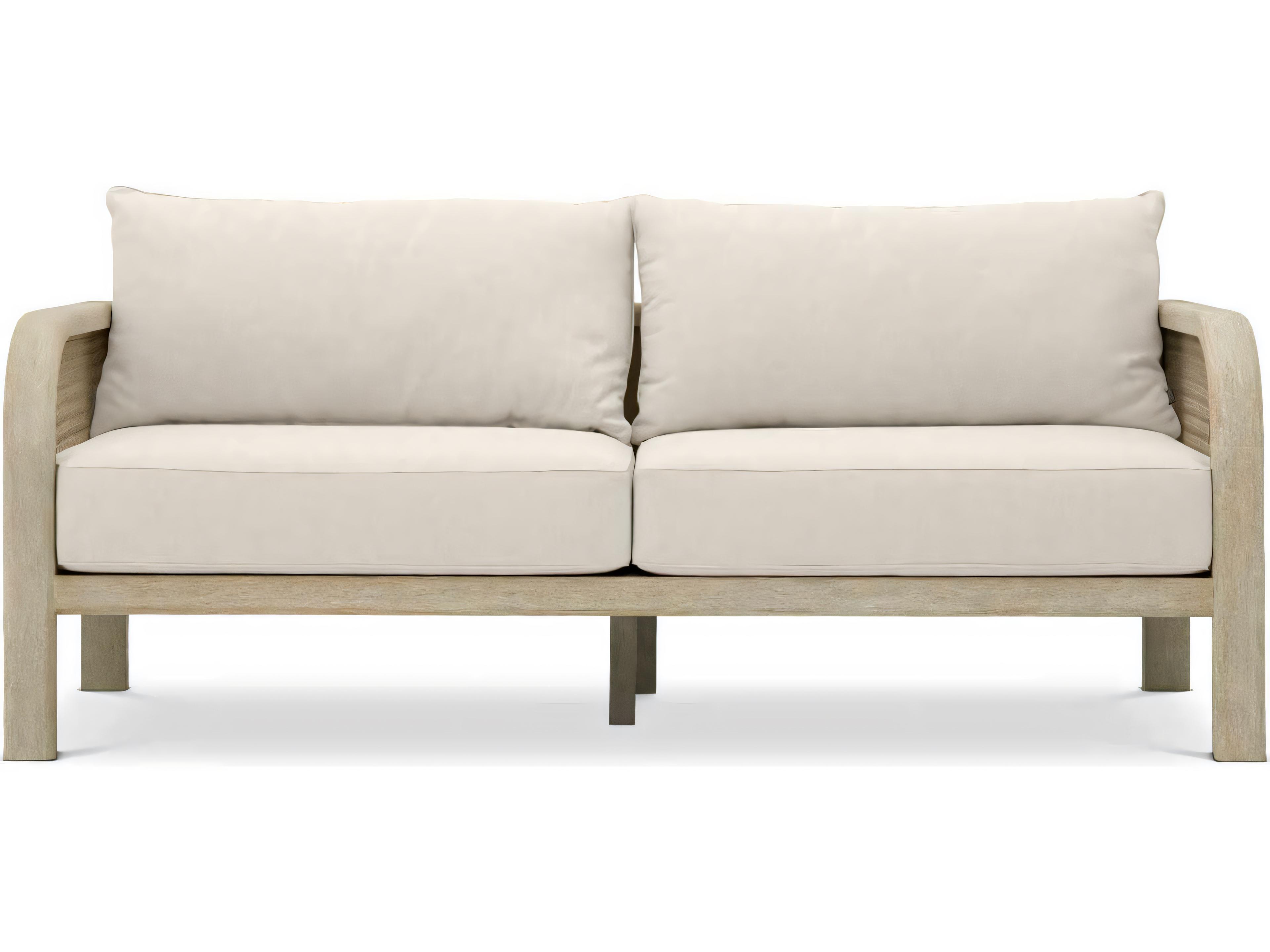 Eichholtz Outdoor Aged Teak Beige Rope Viola Sand Sofa