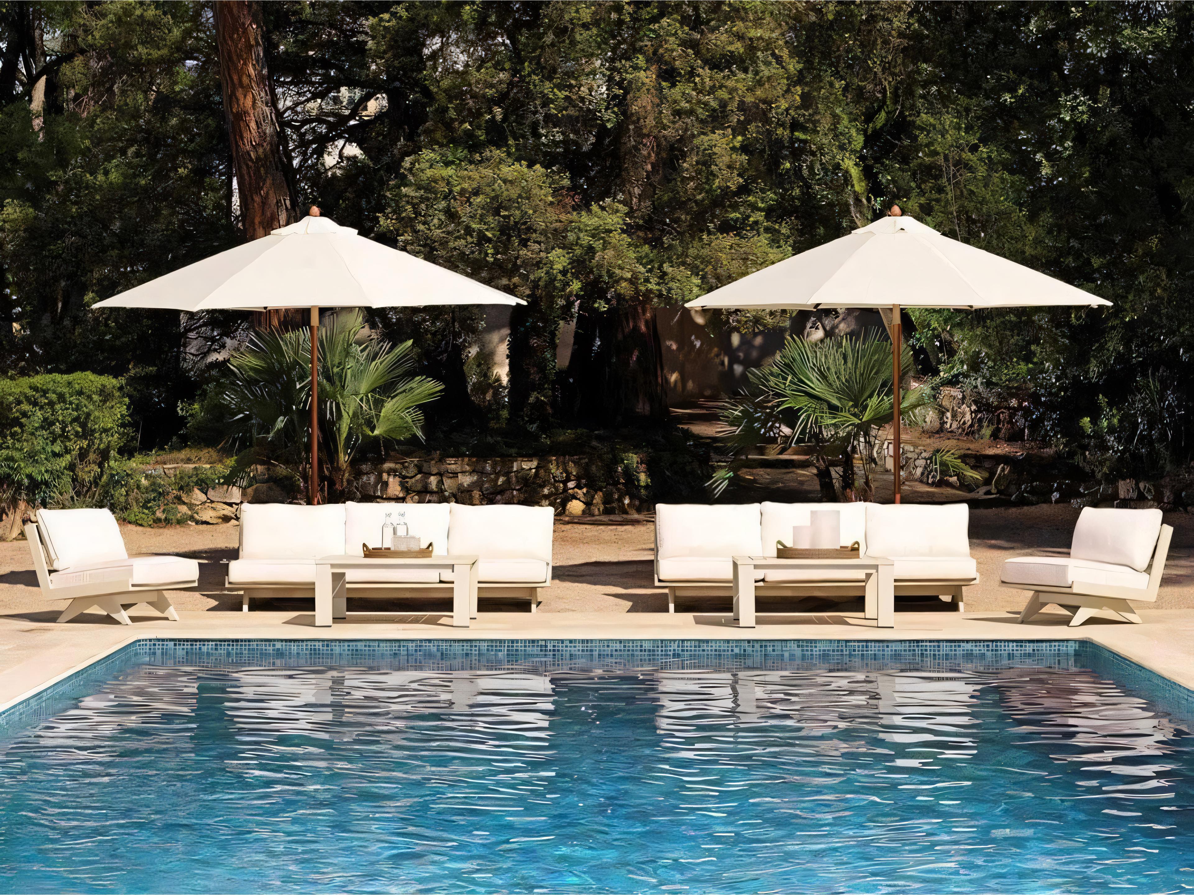 Lomax Aluminum Cushion Lounge Set