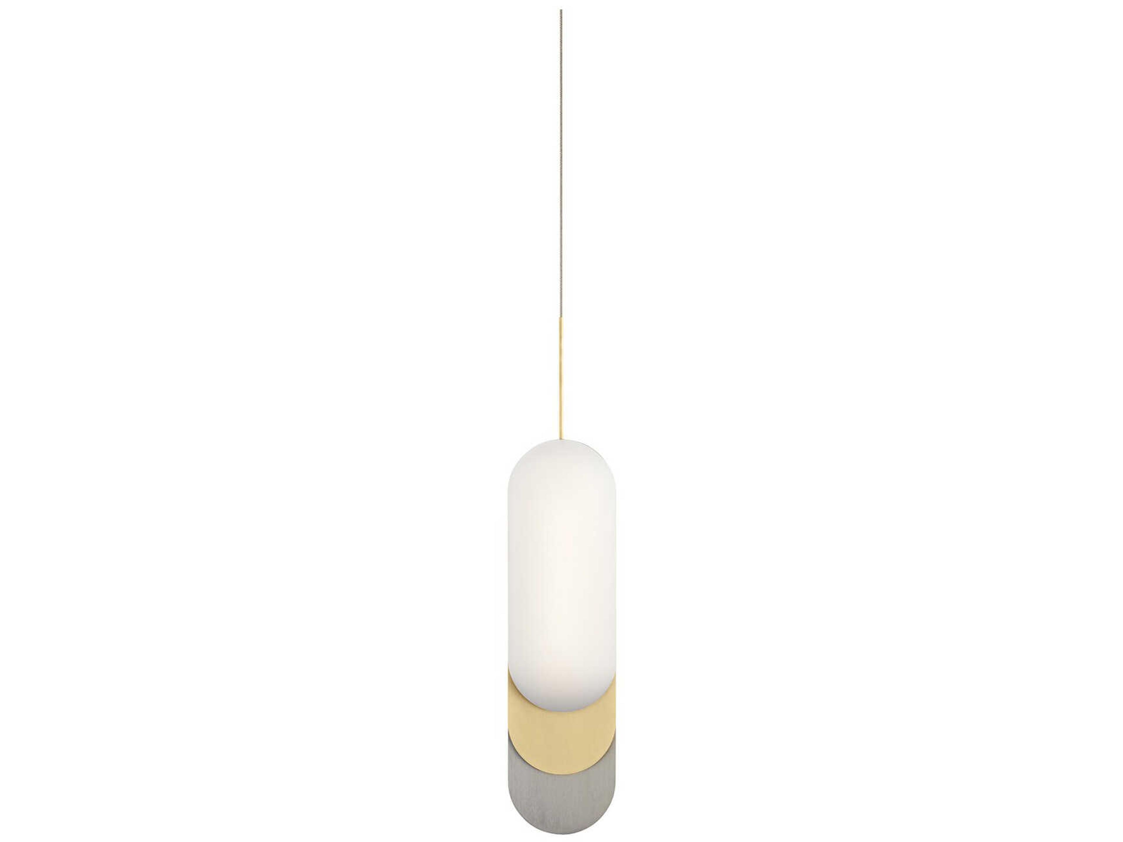 Elan Shima 2-Light Champagne Gold LED Geometric Mini Pendant