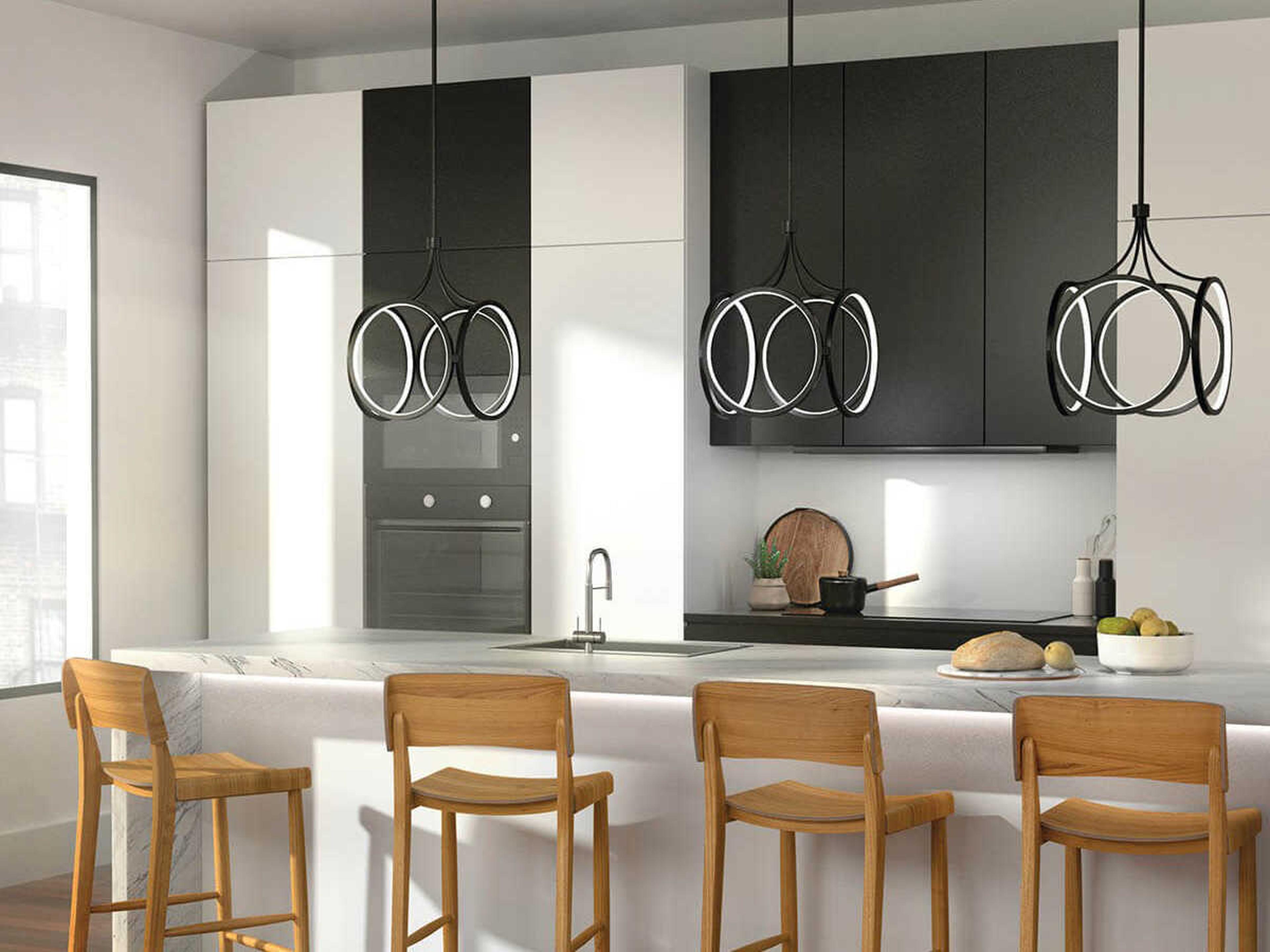 Elan Ciri 1-Light Matte Black LED Pendant