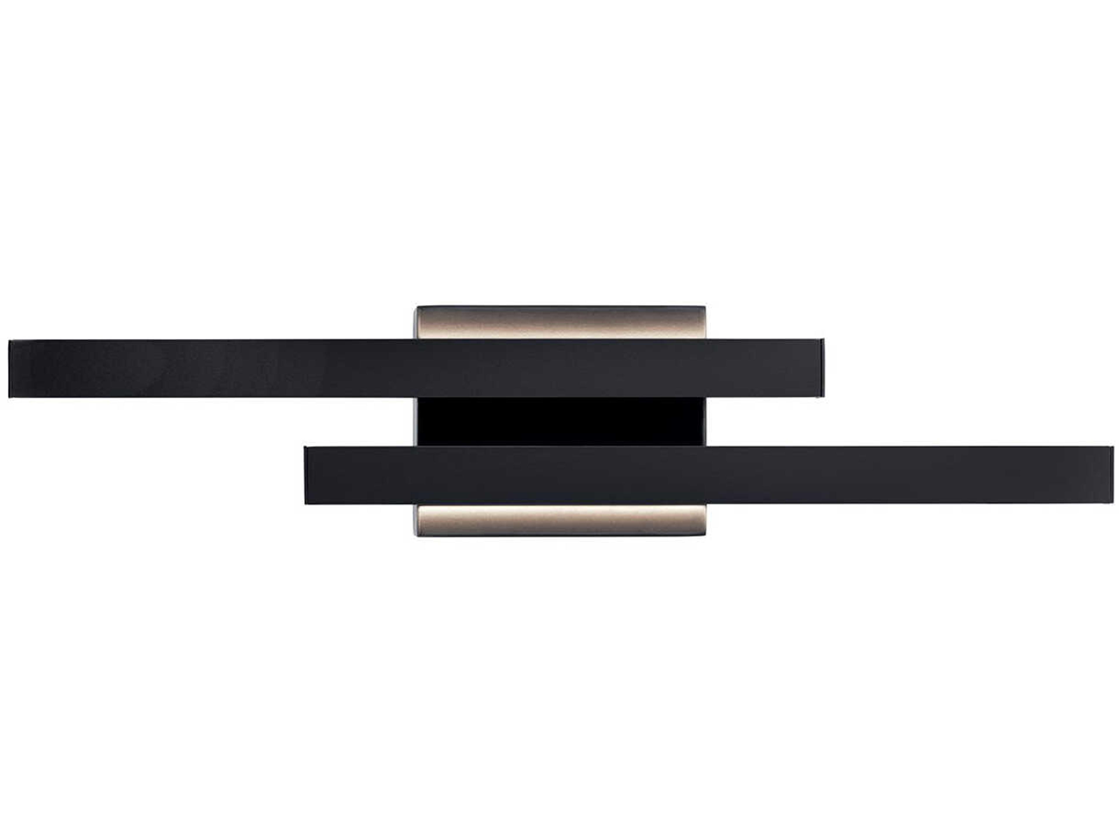 Elan Idril 2-Light Matte Black LED Wall Sconce