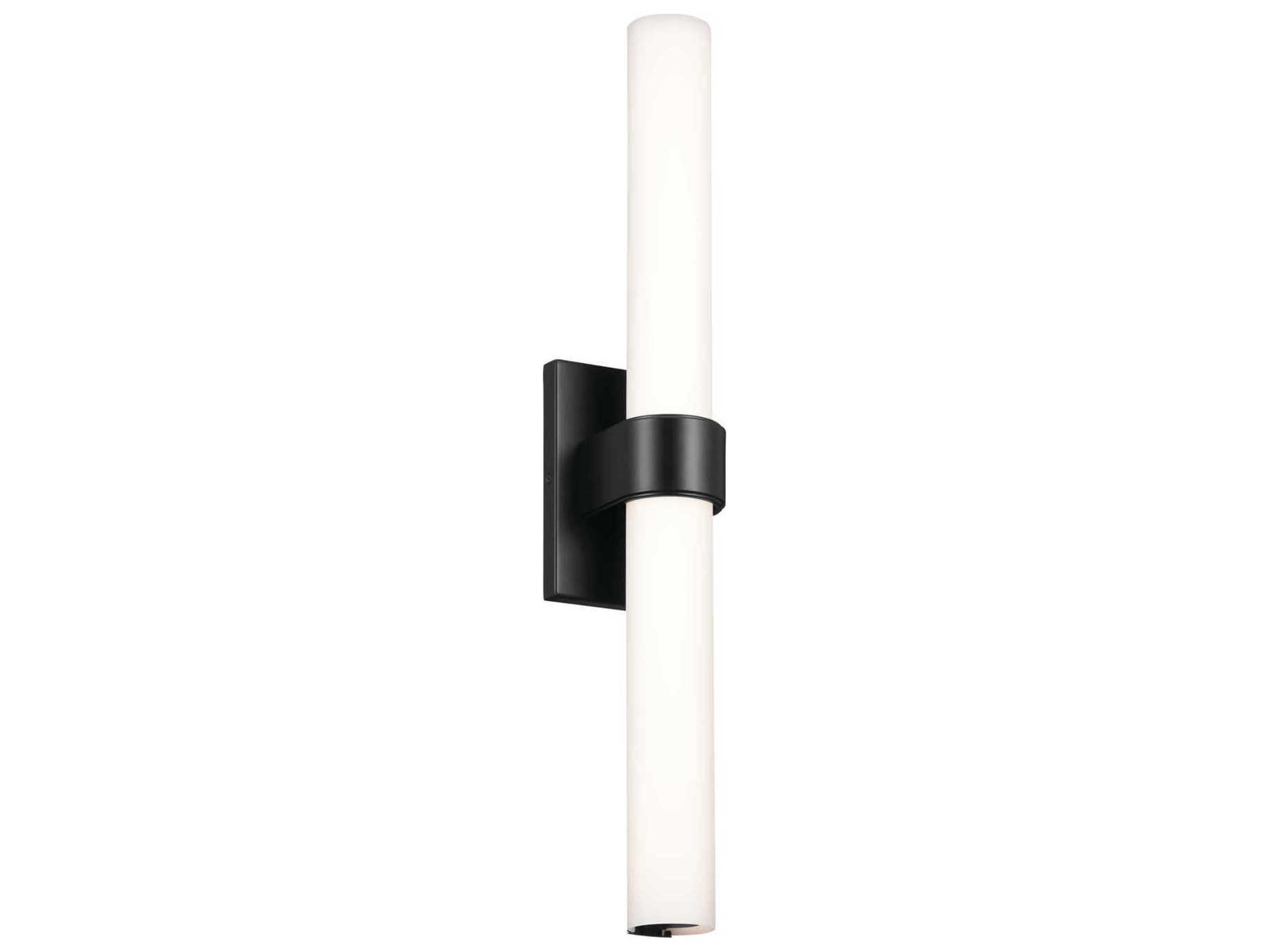 Izza Tall 1-Light Matte Black Wall Sconce