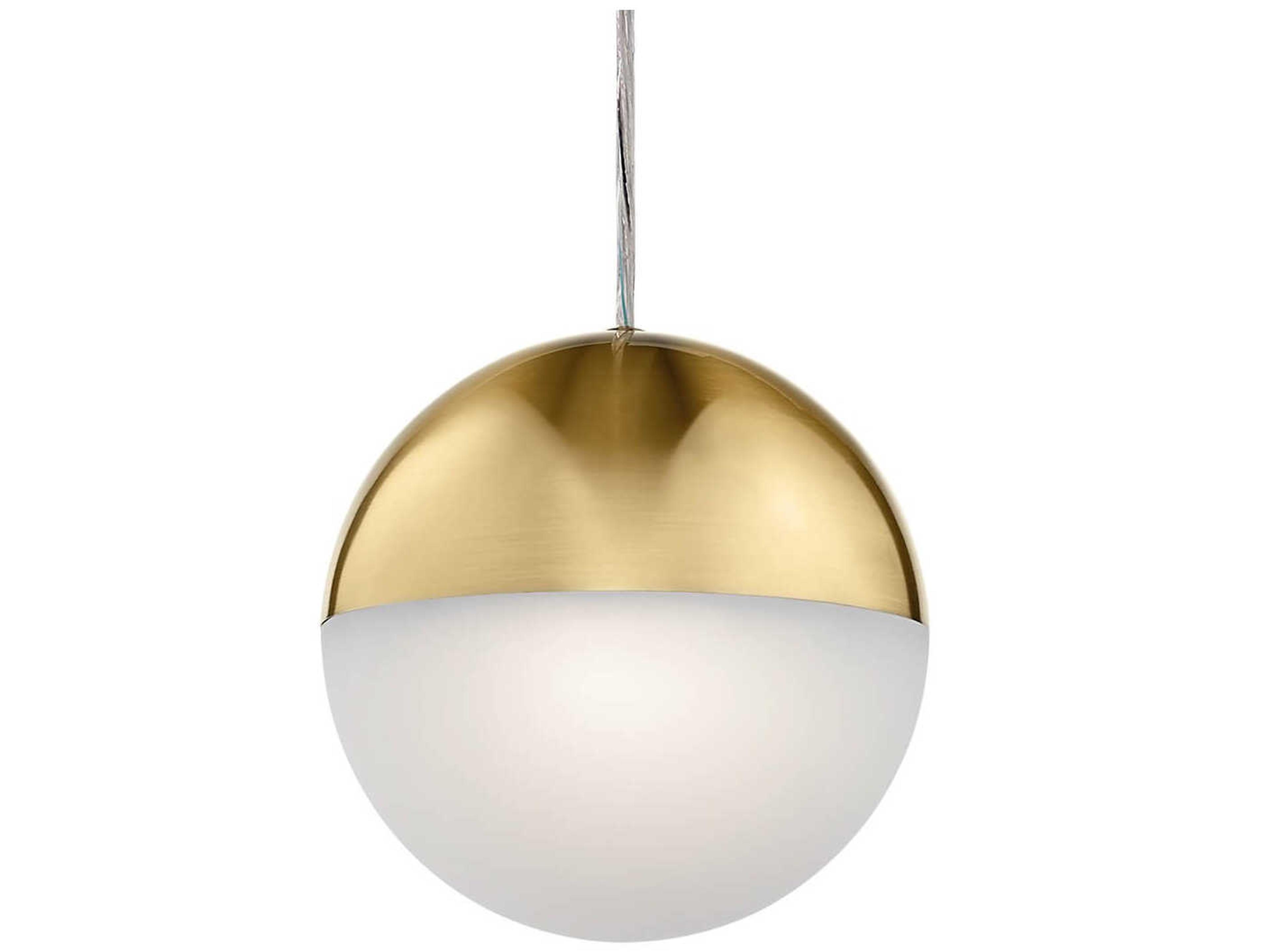 Elan Moonlit 1-Light Champagne Gold LED Globe Mini Pendant
