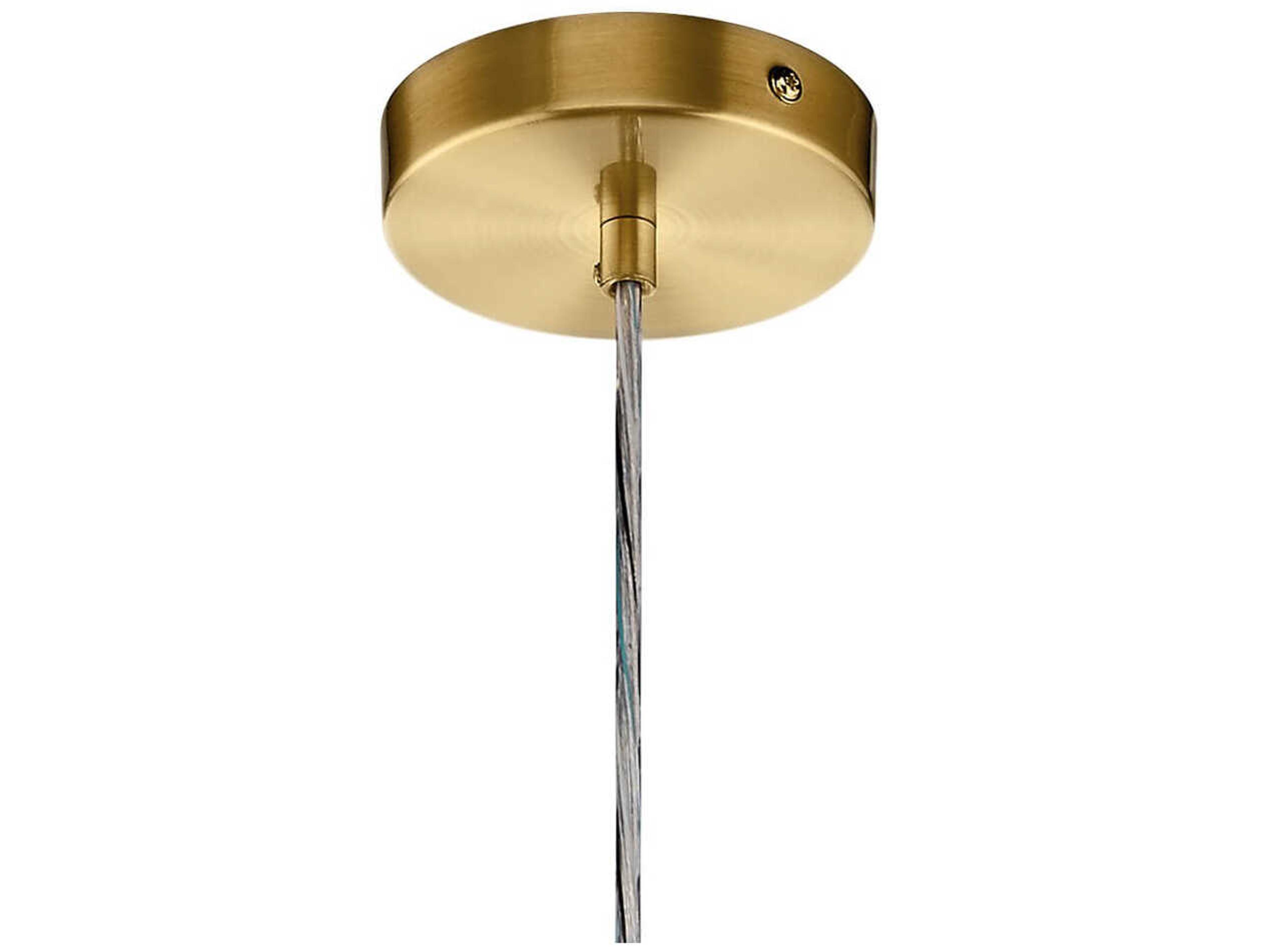 Elan Moonlit 1-Light Champagne Gold LED Globe Mini Pendant