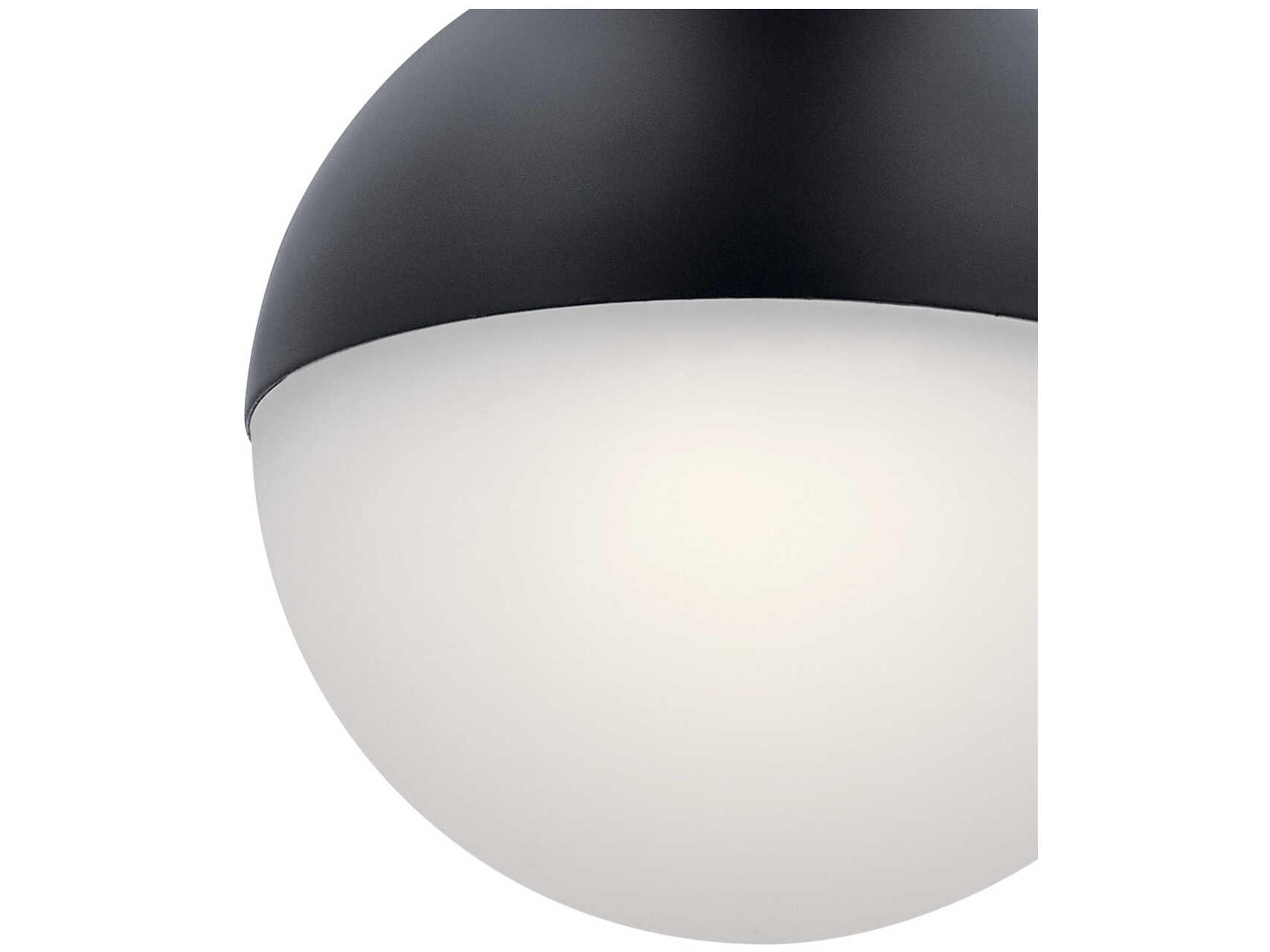 Elan Moonlit 1-Light Matte Black LED Globe Mini Pendant