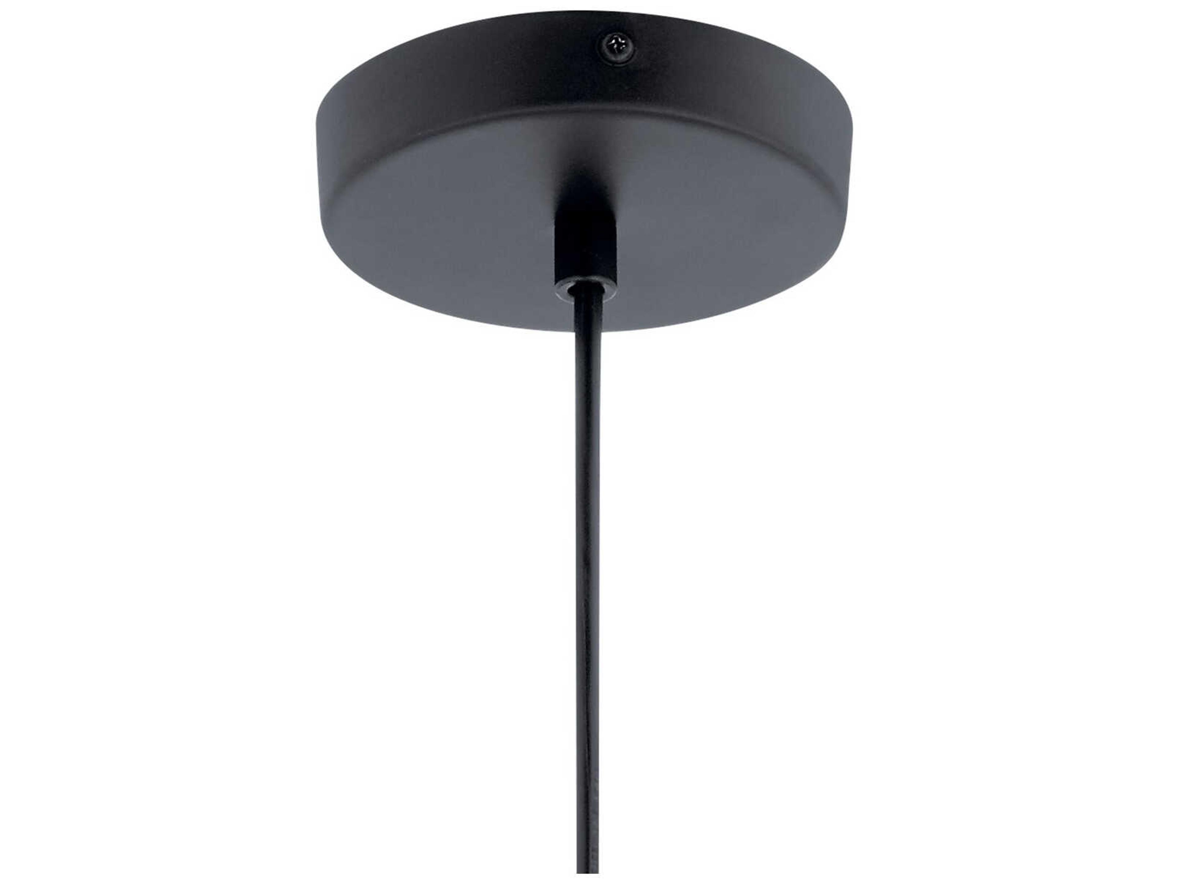 Elan Moonlit 1-Light Matte Black LED Globe Mini Pendant