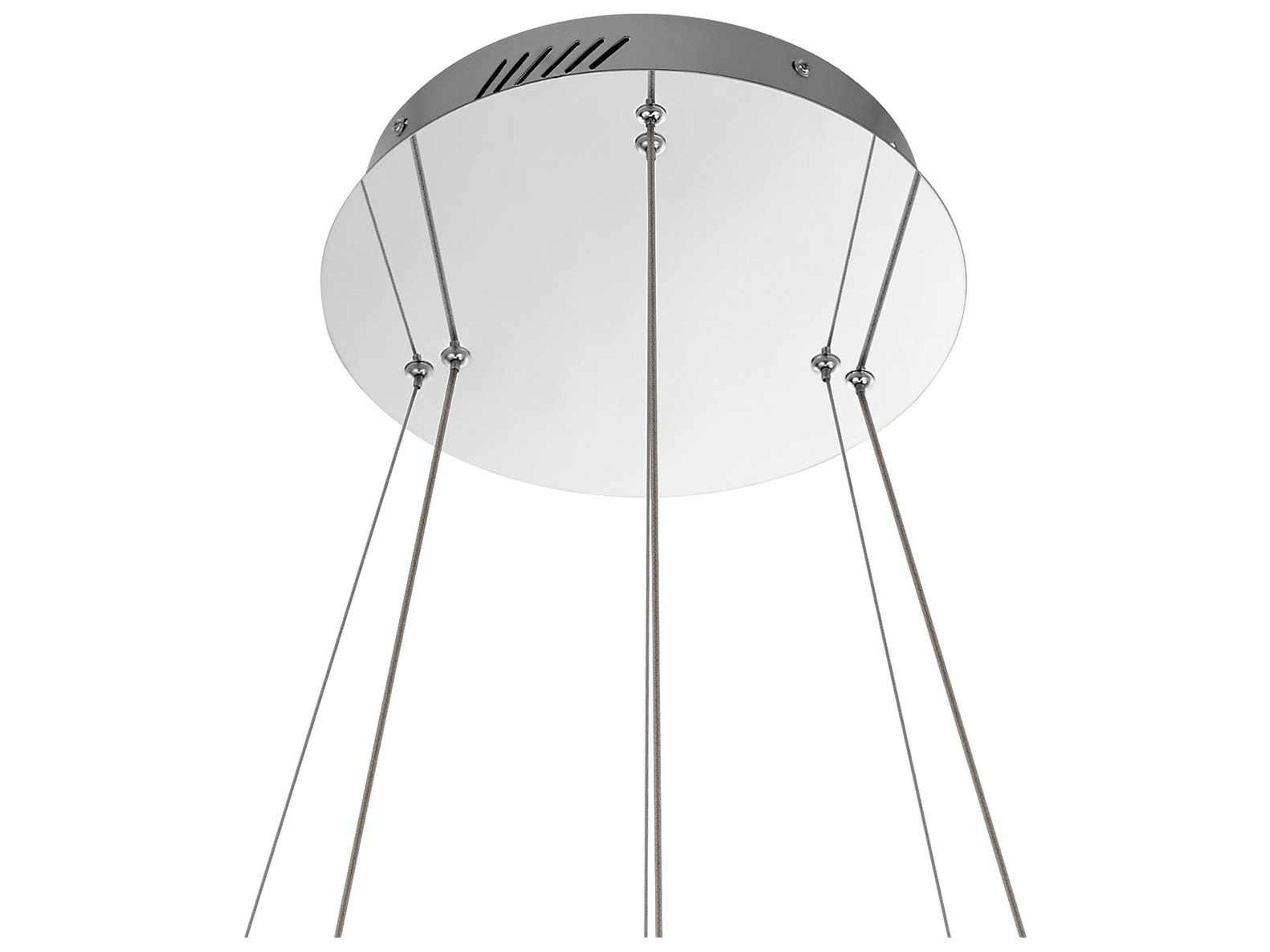 Elan Opus Chrome LED Round Pendant