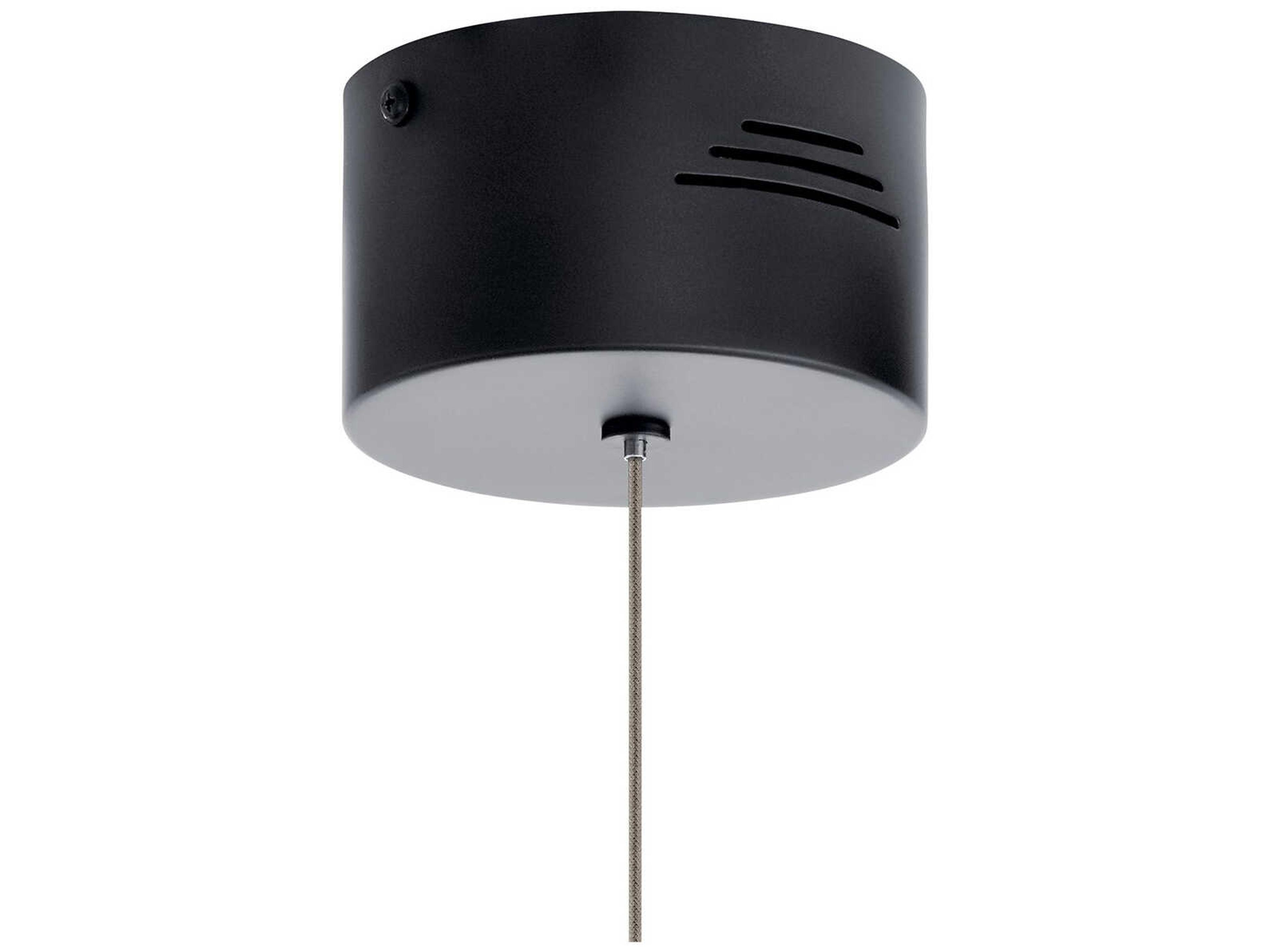 Elan Jeno 1-Light Matte Black LED Round Mini Pendant