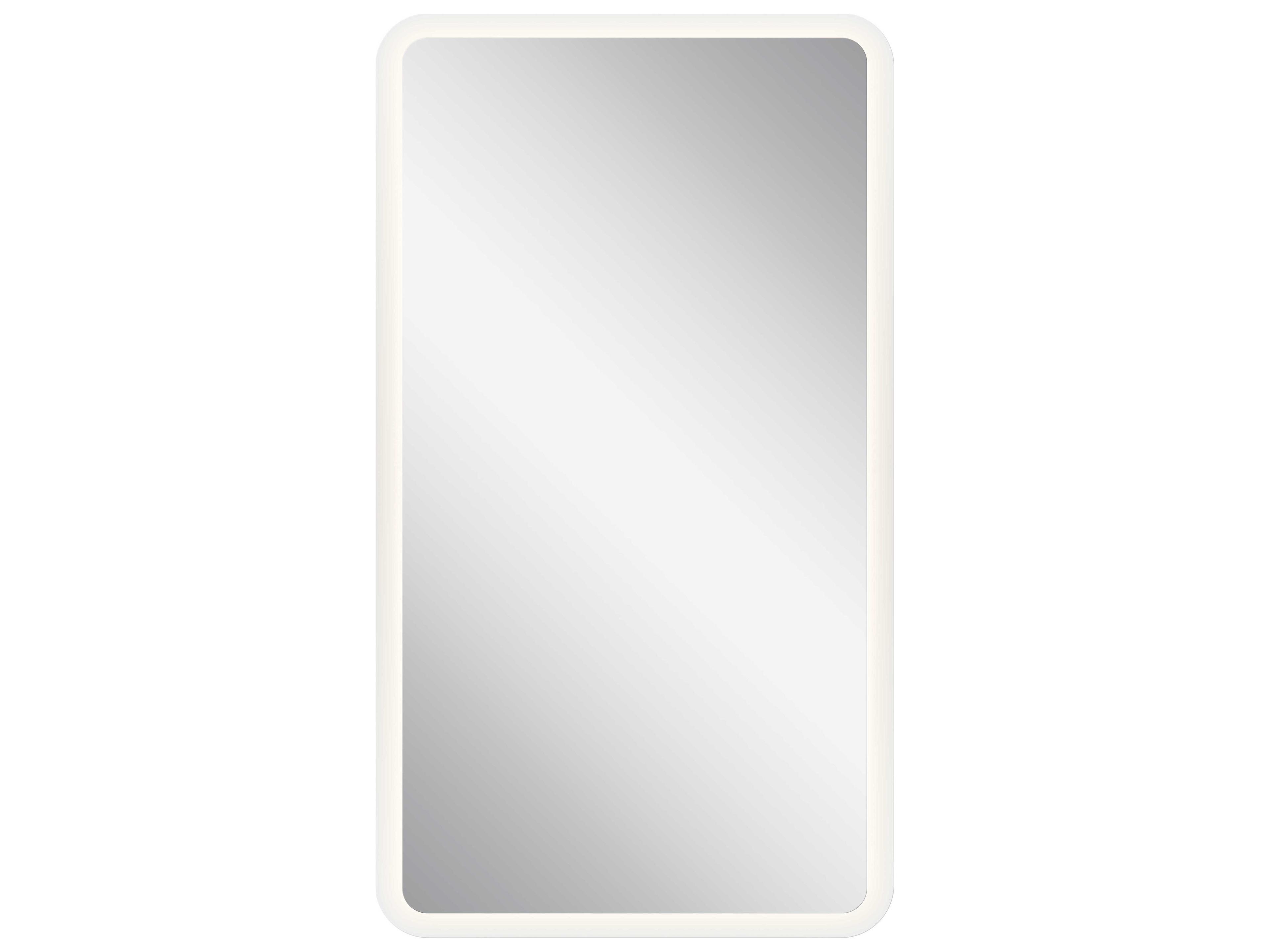 Elan Frosted Rectangular LED Backlit Wall Mirror