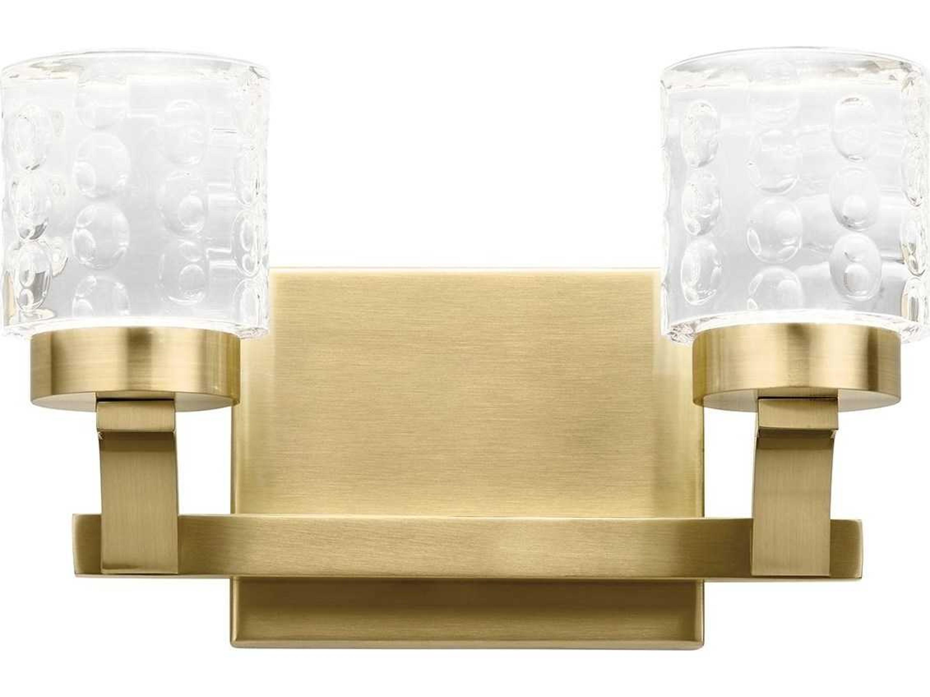 Elan Rene 2-Light Champagne Gold LED Vanity Light