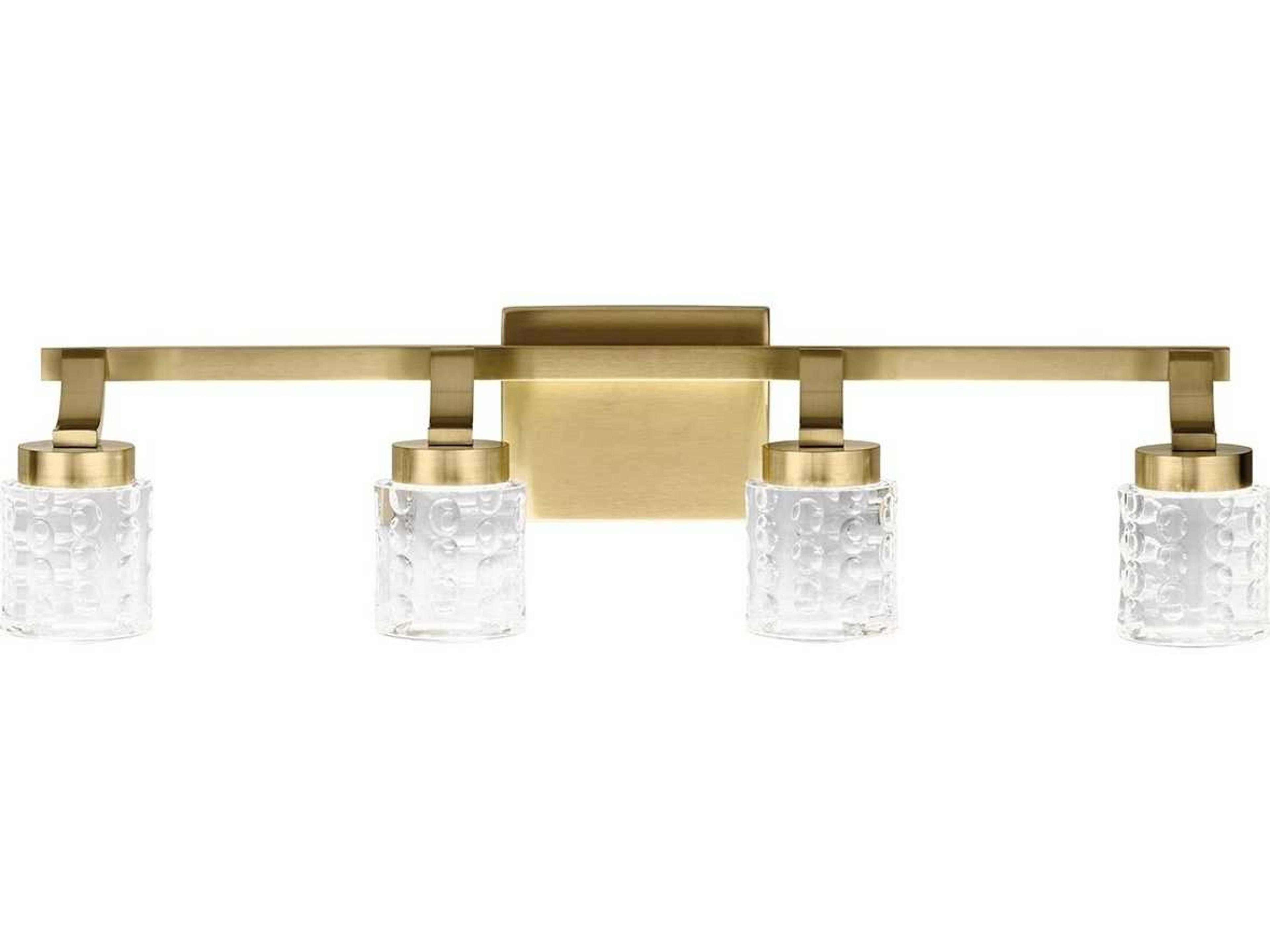 Elan Rene 4-Light Champagne Gold LED Vanity Light