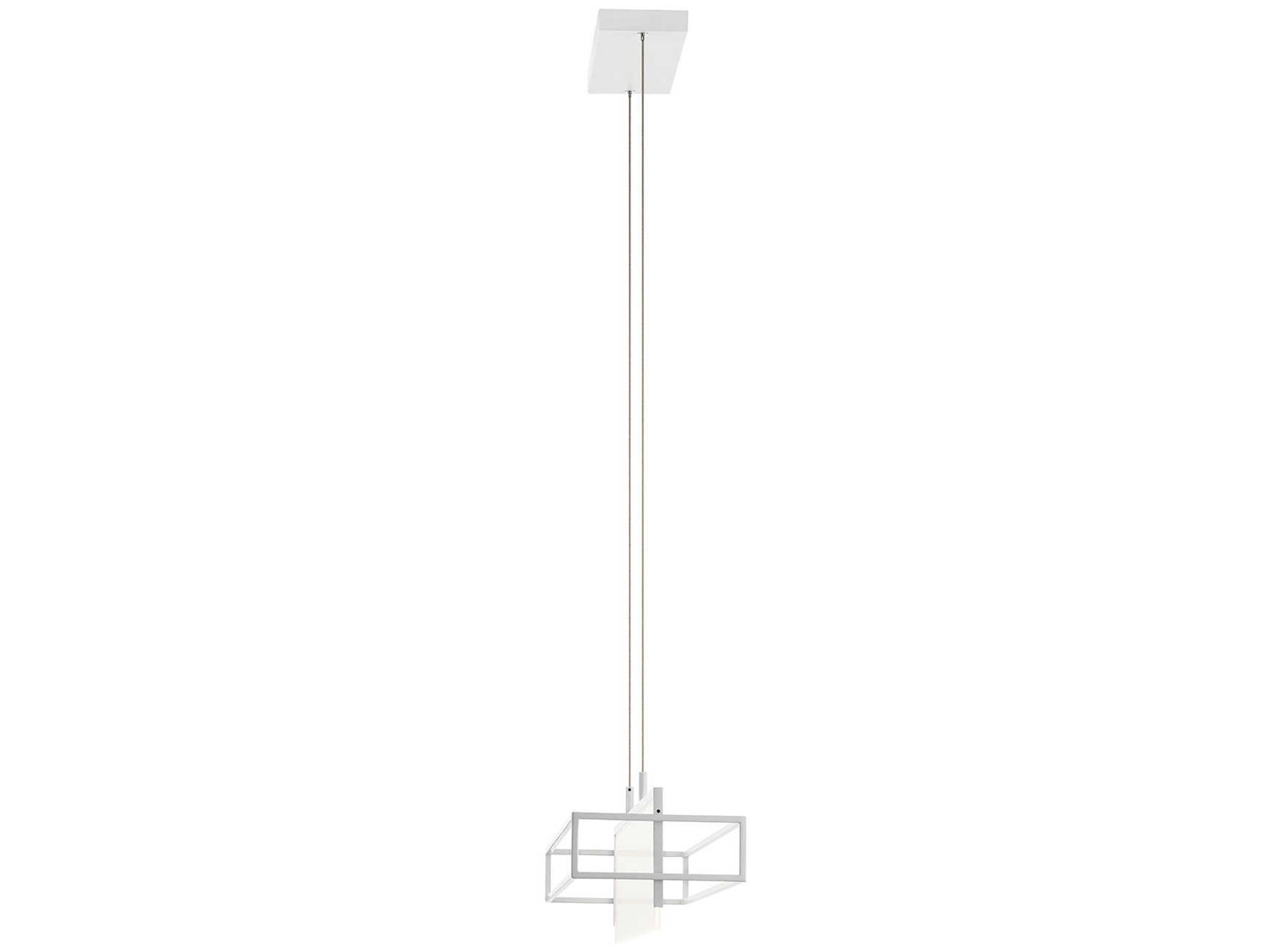 Elan Vega 36-Light White LED Geometric Linear Island Pendant
