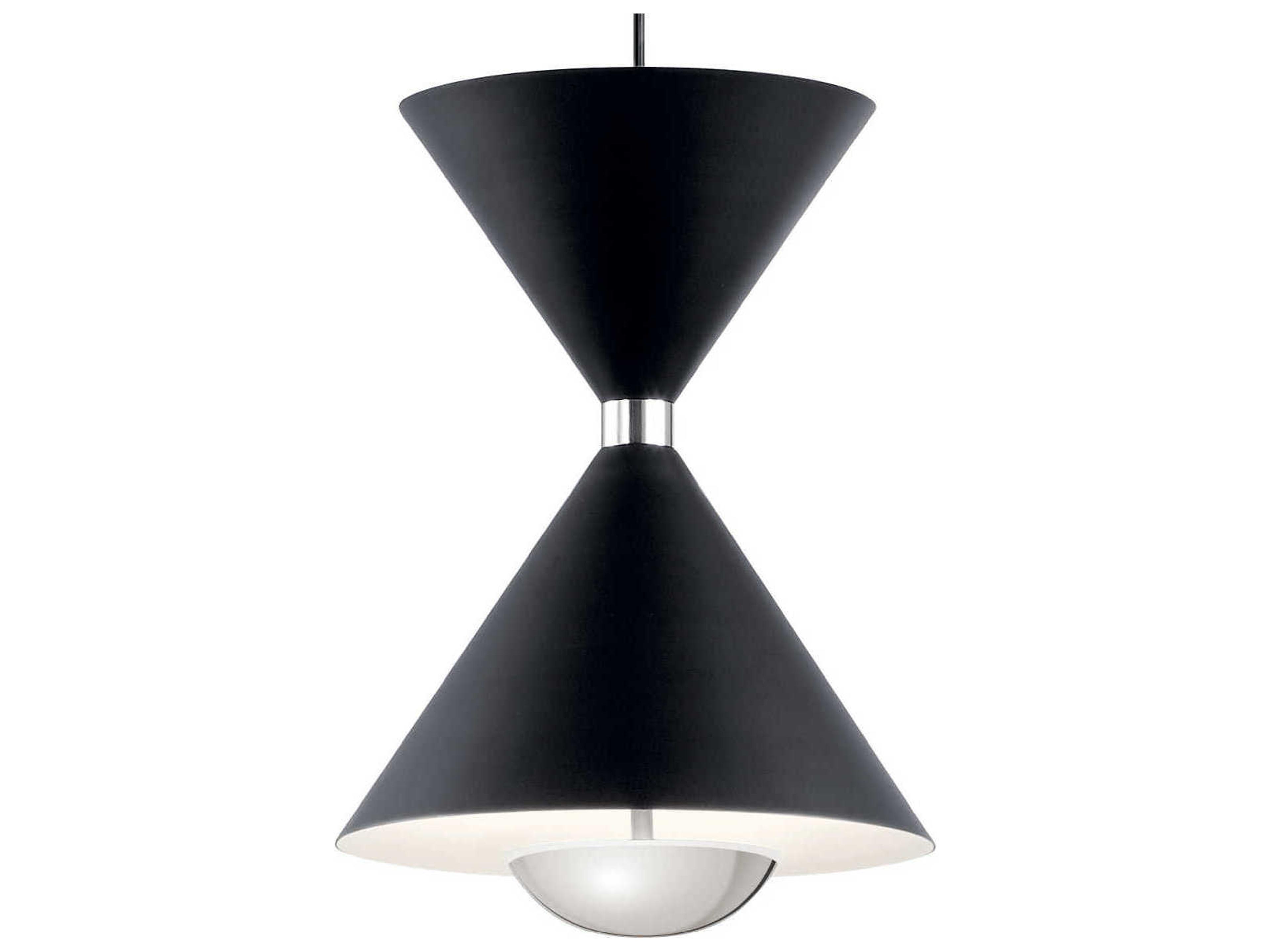 Elan Kordan 1-Light Matte Black Nickel LED Geometric Mini Pendant